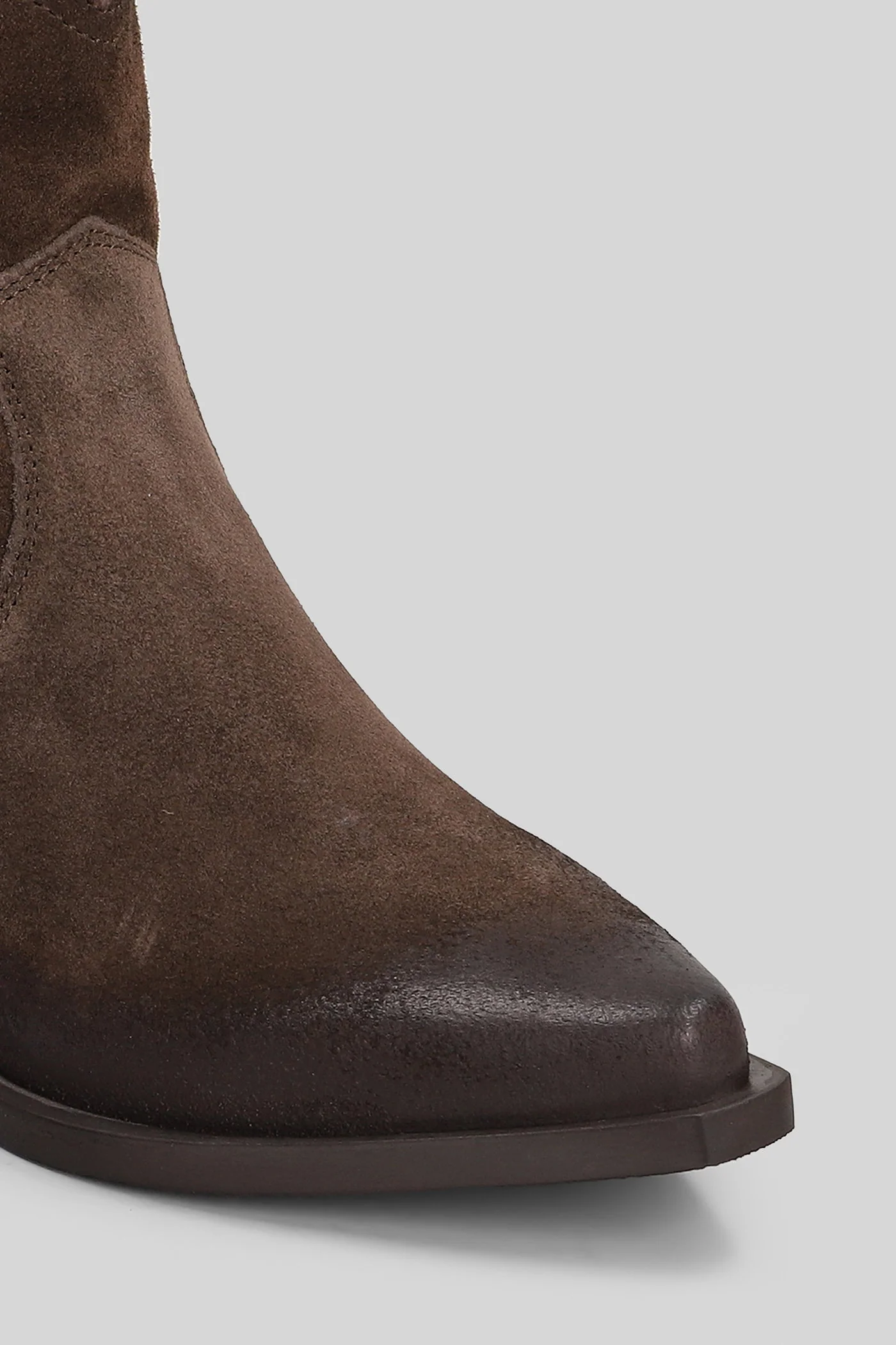 texan Ankle boots in dark brown suede - Image 5