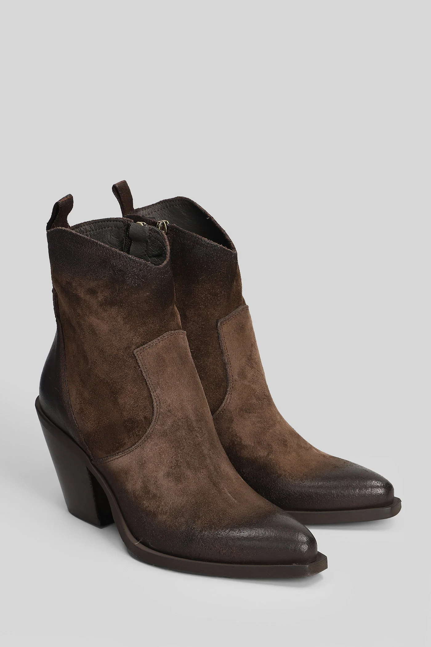 texan Ankle boots in dark brown suede - Image 2