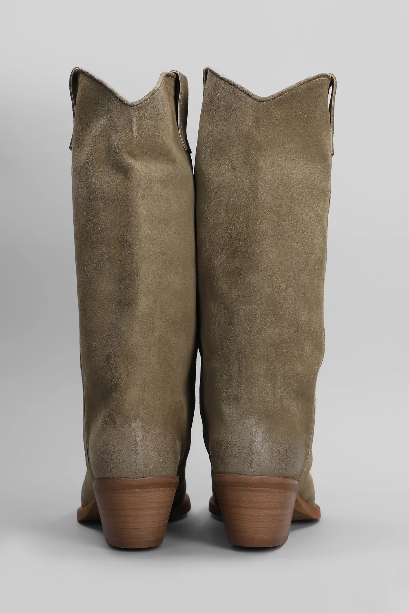 texan boots in beige suede - Image 4