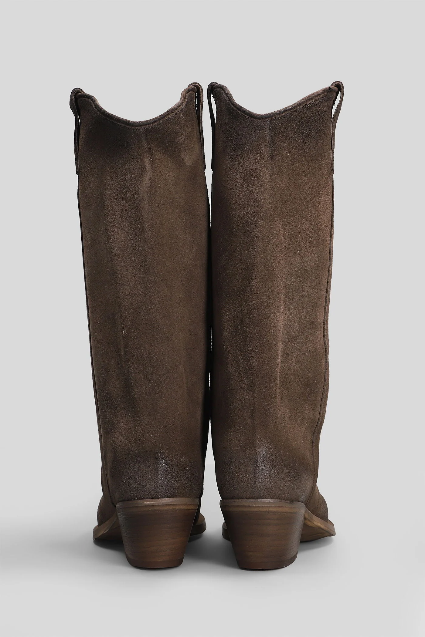 texan boots in brown suede - Image 4