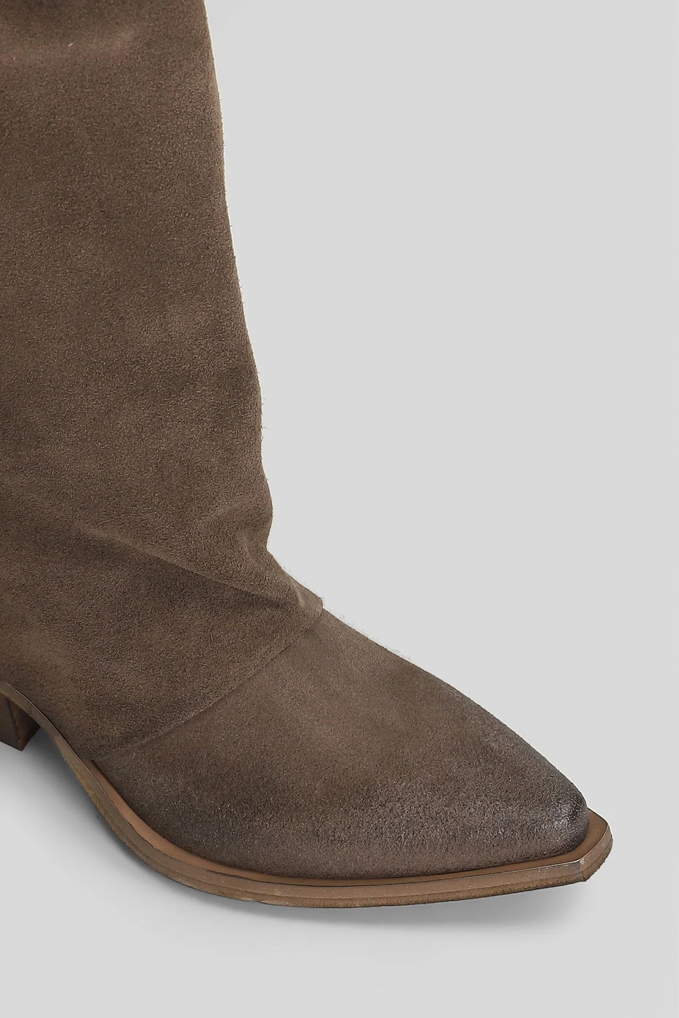 texan boots in brown suede - Image 5
