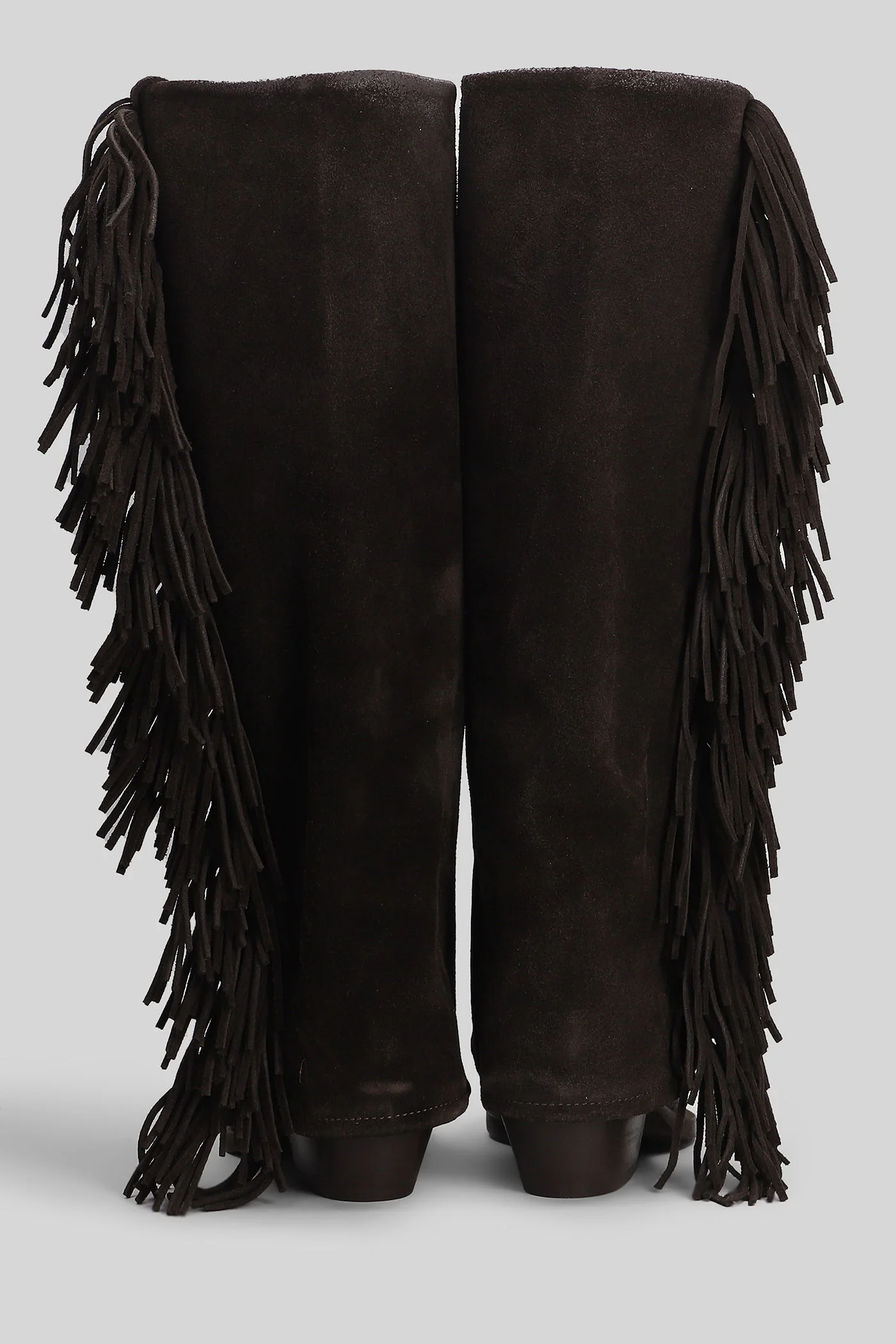 texan boots in dark brown suede - Image 4
