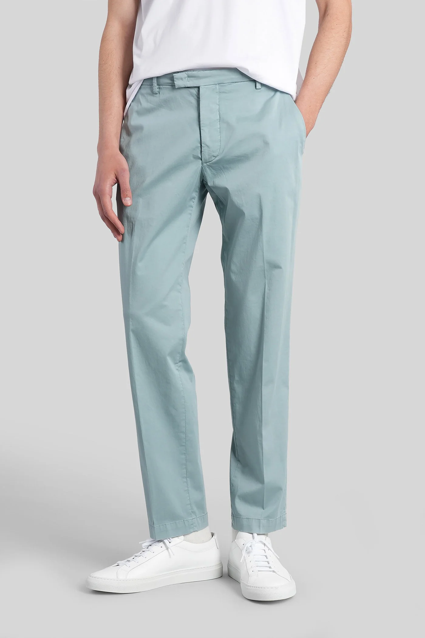 Mc-sr Pants in cyan cotton
