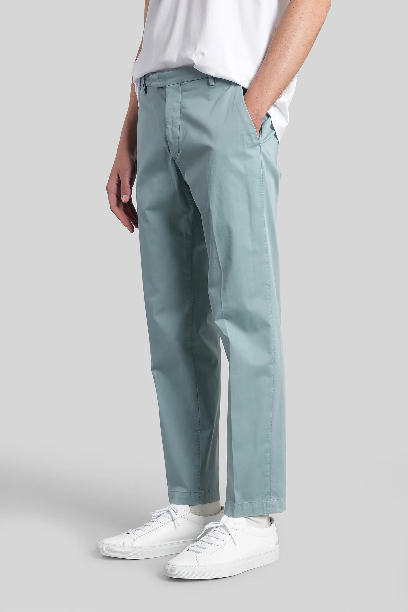 Mc-sr Pants in cyan cotton - Image 4