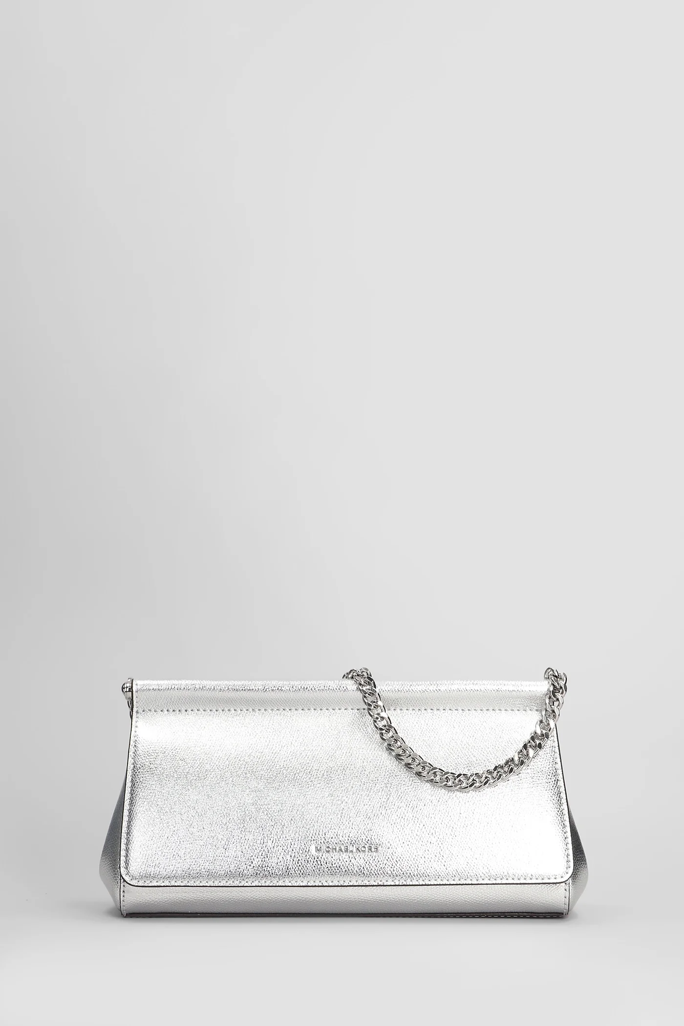 Carmine Shoulder bag in silver leather