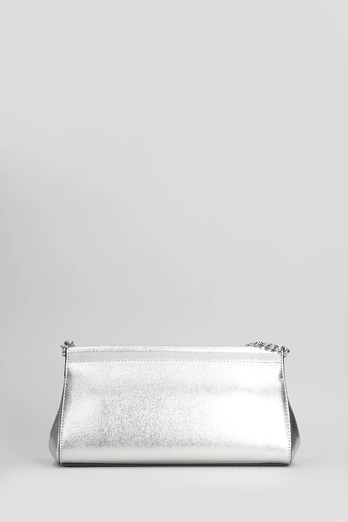 Carmine Shoulder bag in silver leather - Image 3