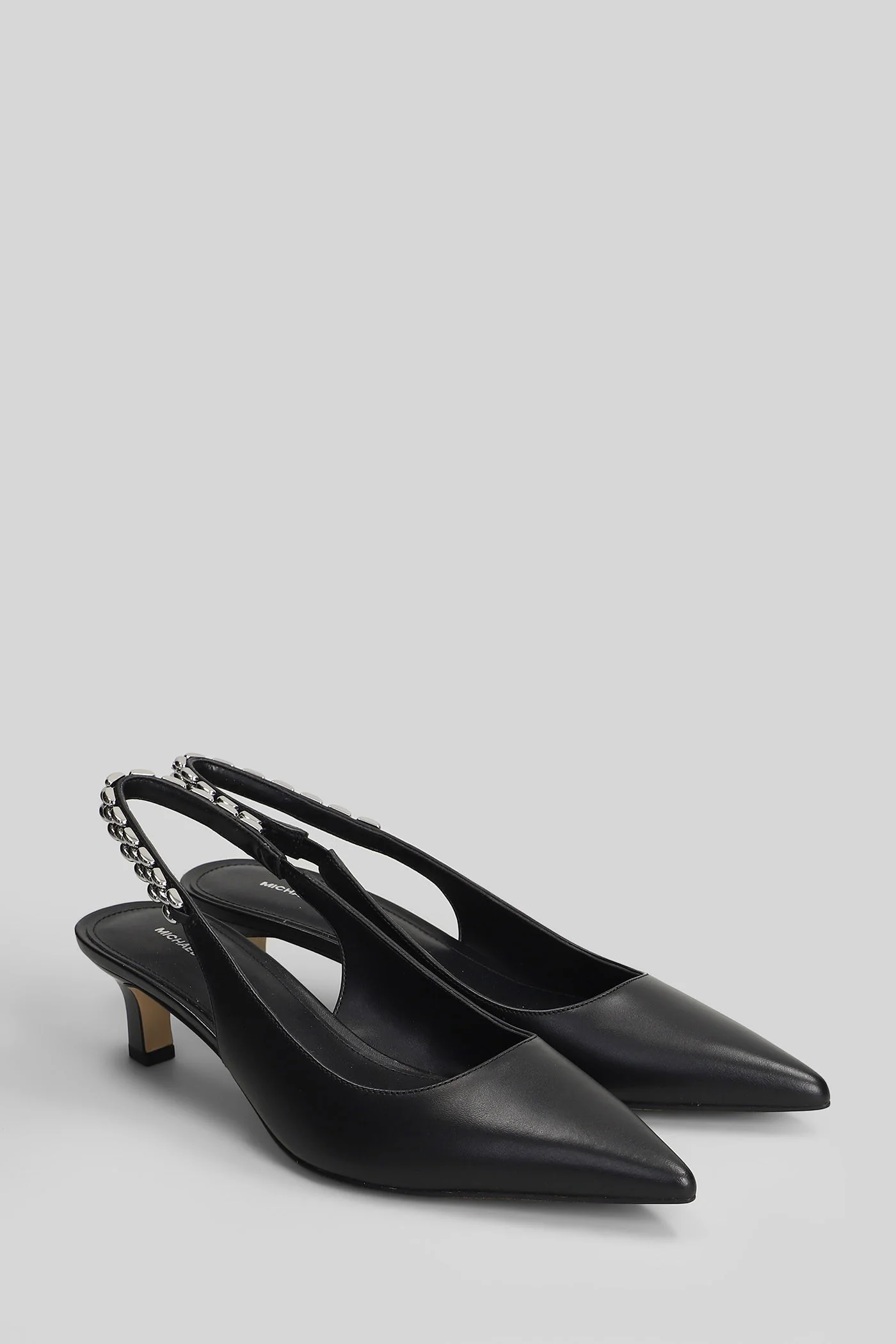 Marcia Pumps in black leather - Image 2