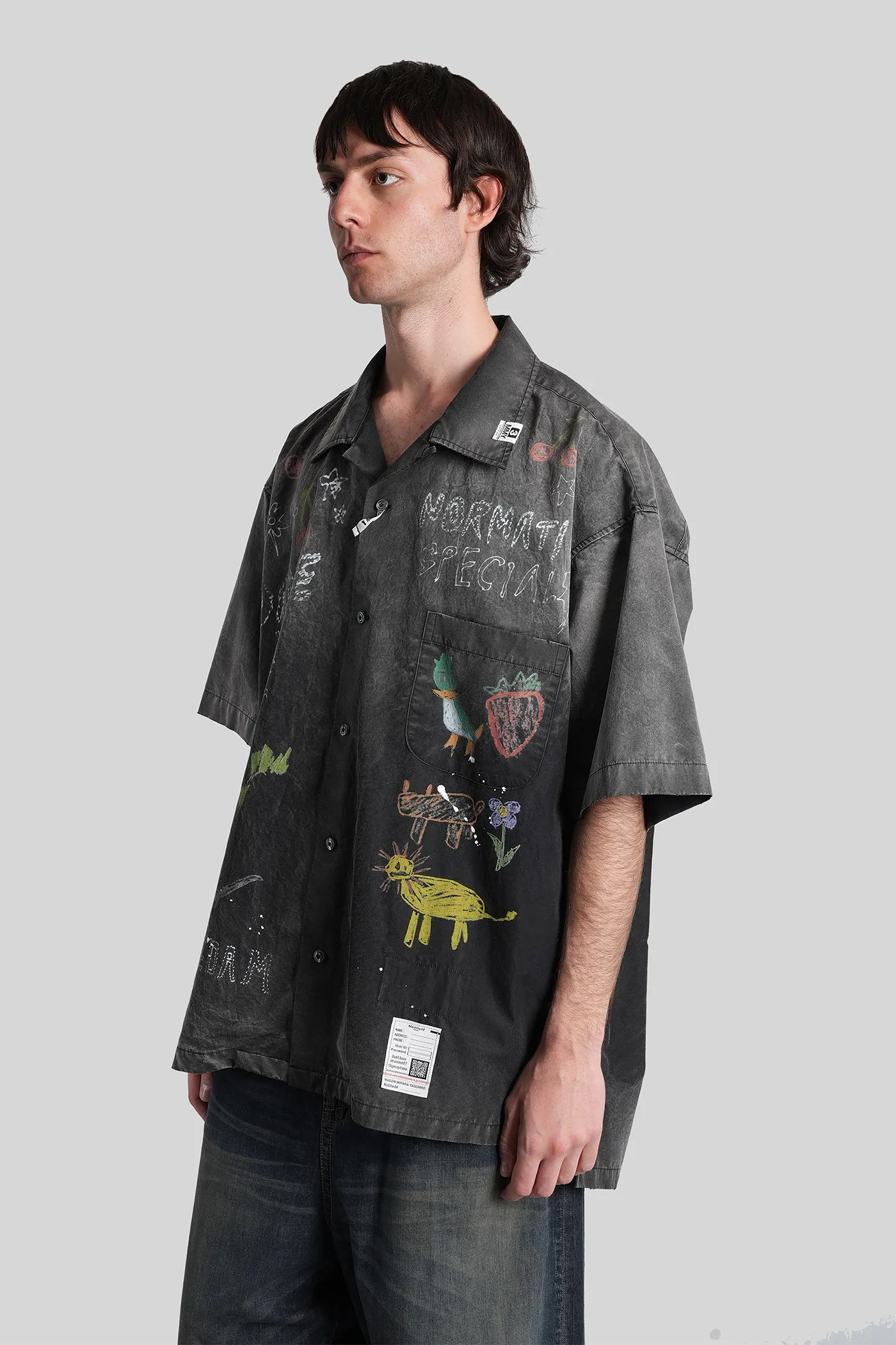 Shirt in black cotton - Image 4