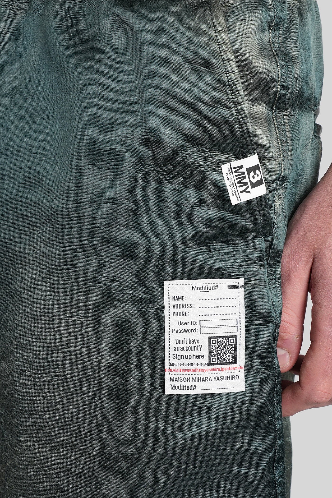 Shorts in green cotton - Image 5