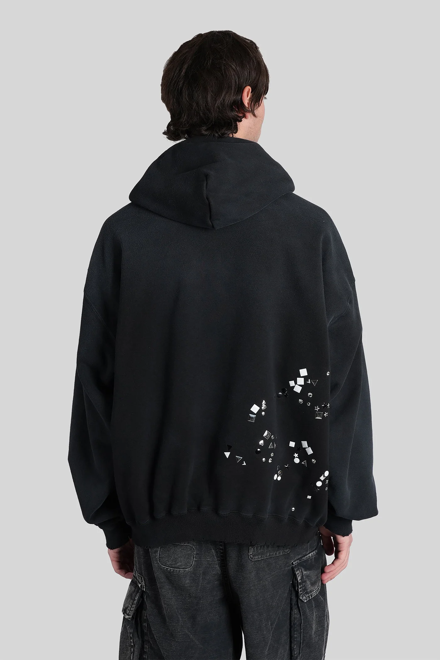 Sweatshirt in black cotton - Image 3