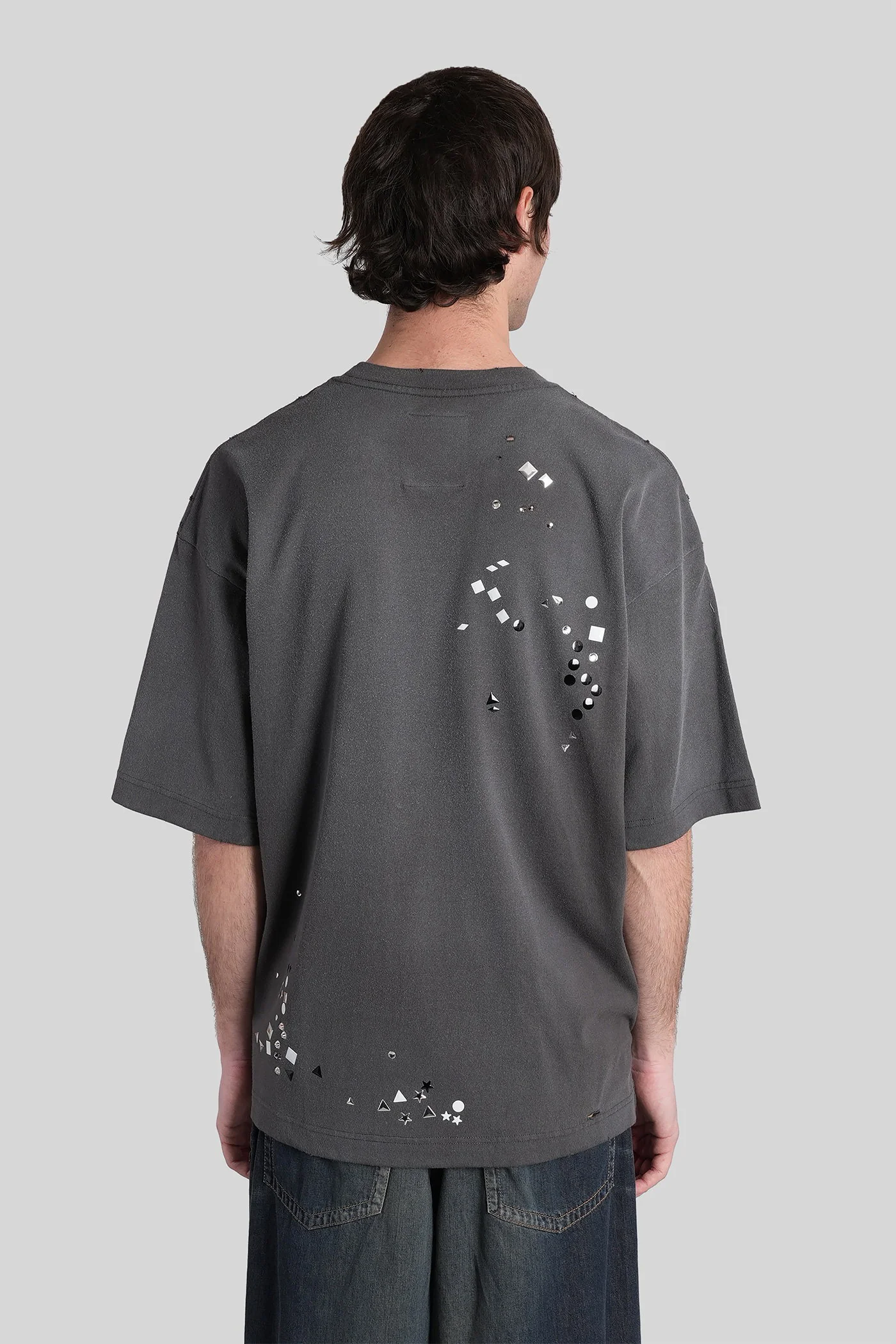 T-Shirt in black cotton - Image 3