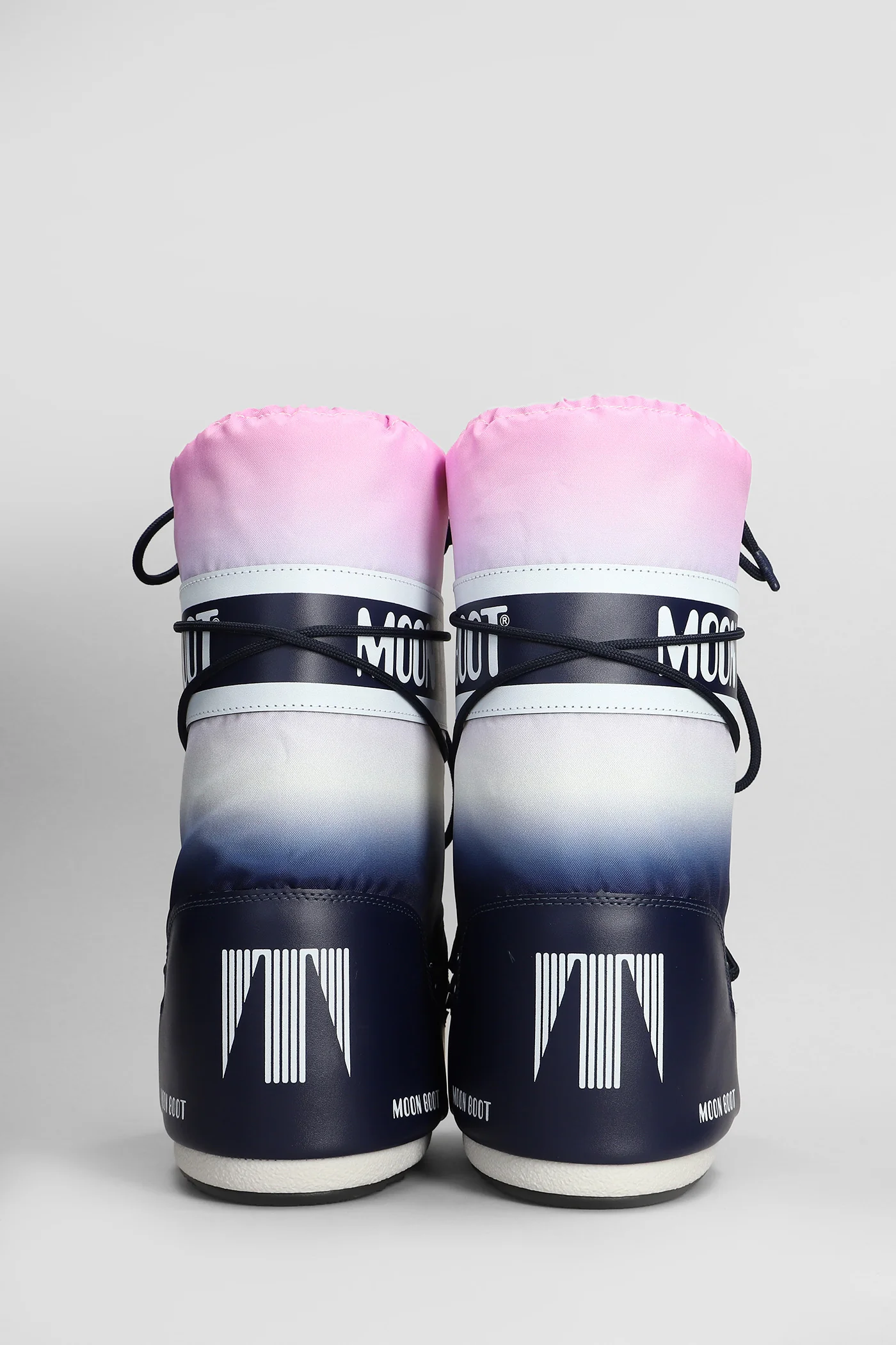 Mb icon moonrise low heels boots in blue nylon - Image 4