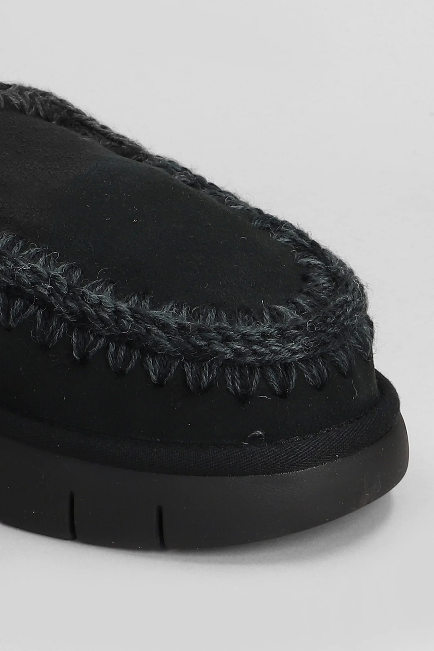 Bounce clog Slipper-Mule in black suede - Image 5