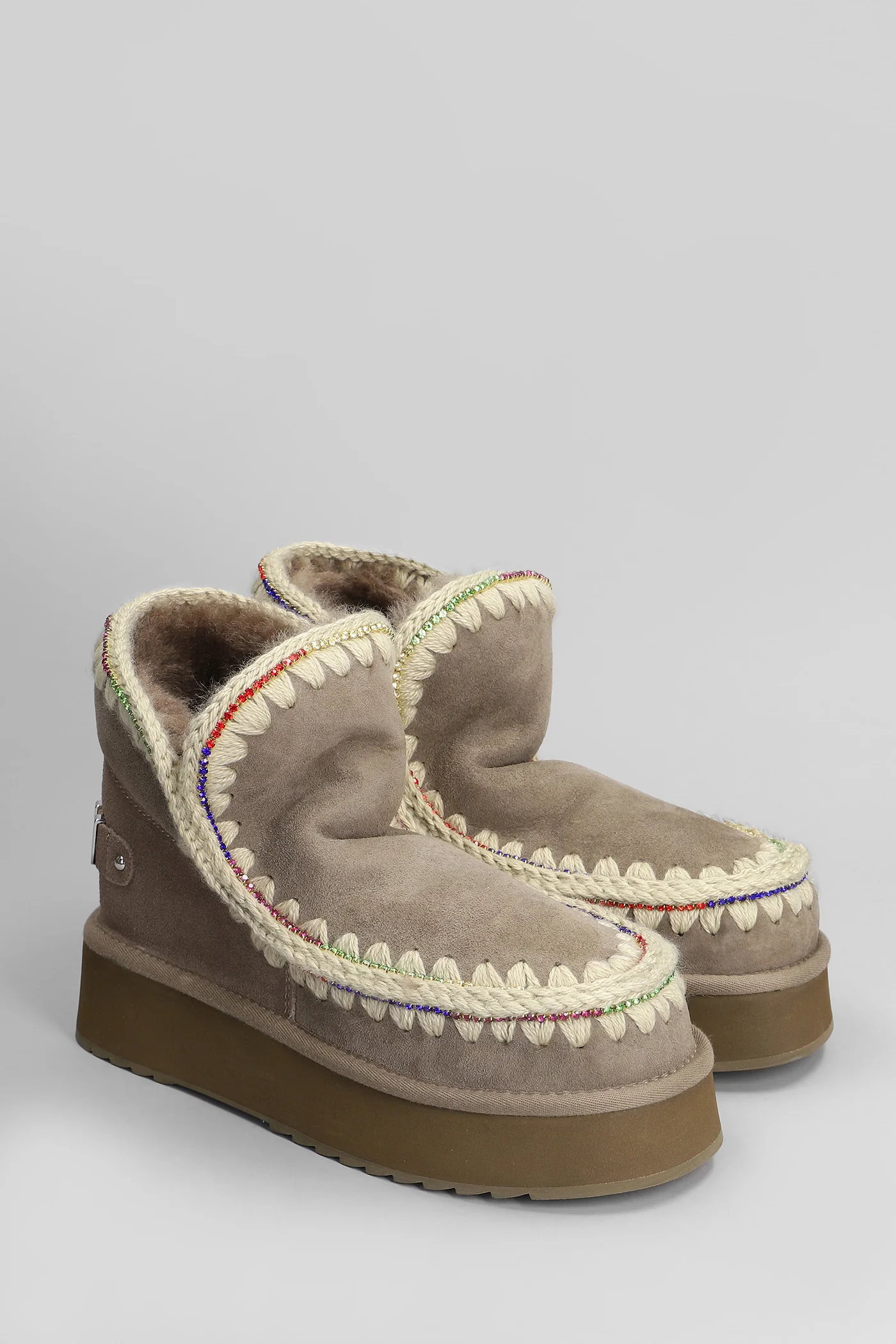 Eskimo 18 Ankle boots inside wedge in grey suede - Image 2