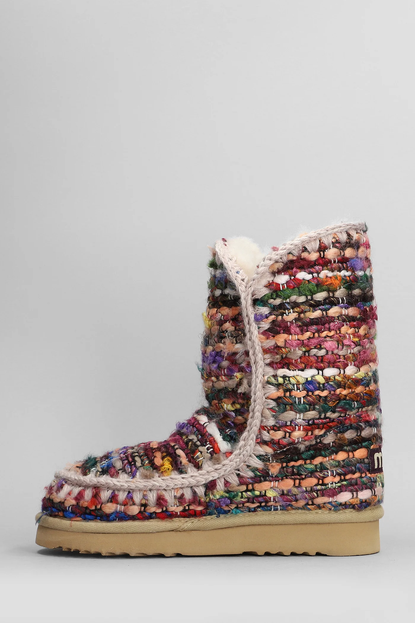 Eskimo 24 low heels Ankle boots in multicolor wool - Image 3