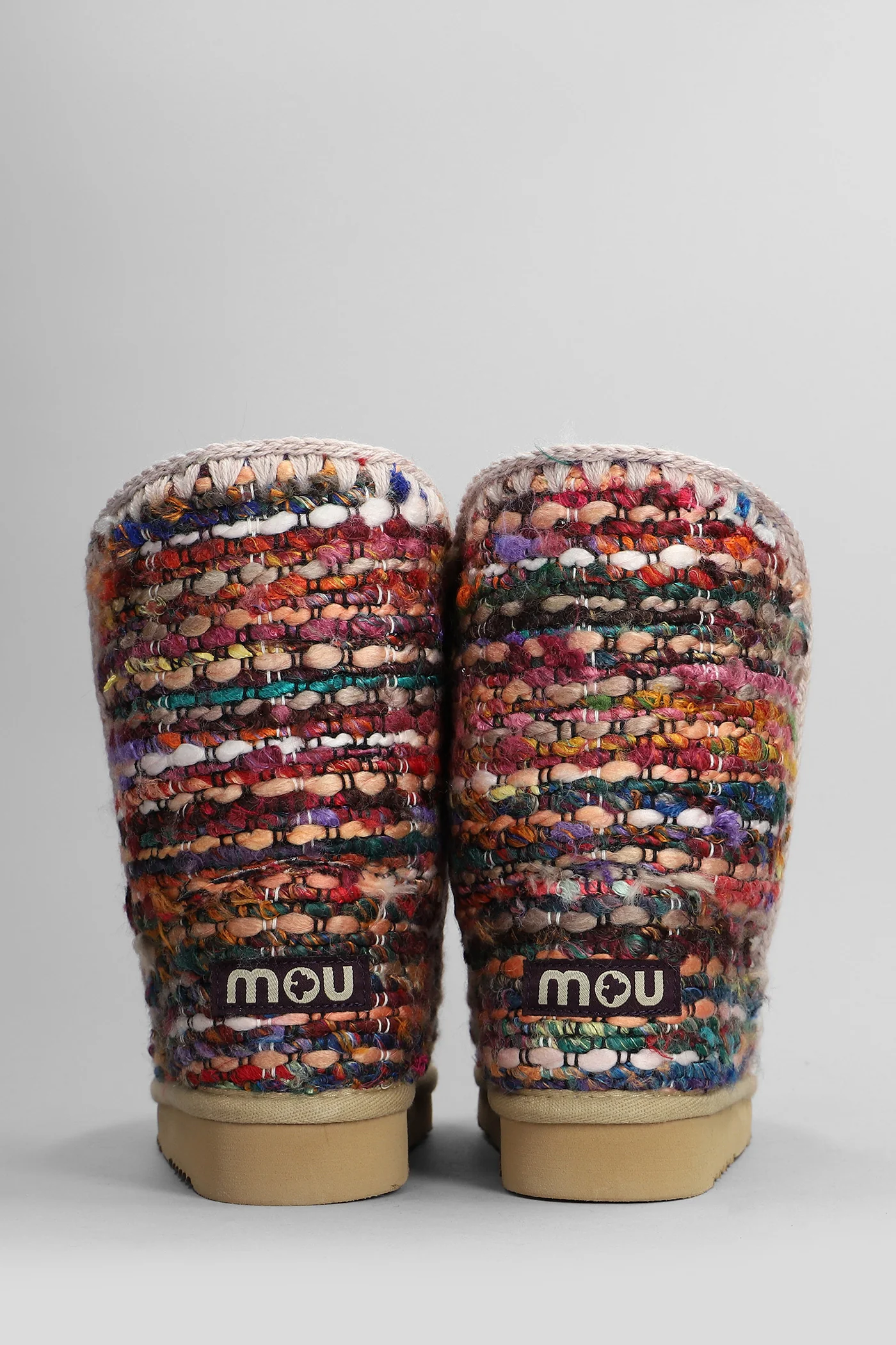 Eskimo 24 low heels Ankle boots in multicolor wool - Image 4