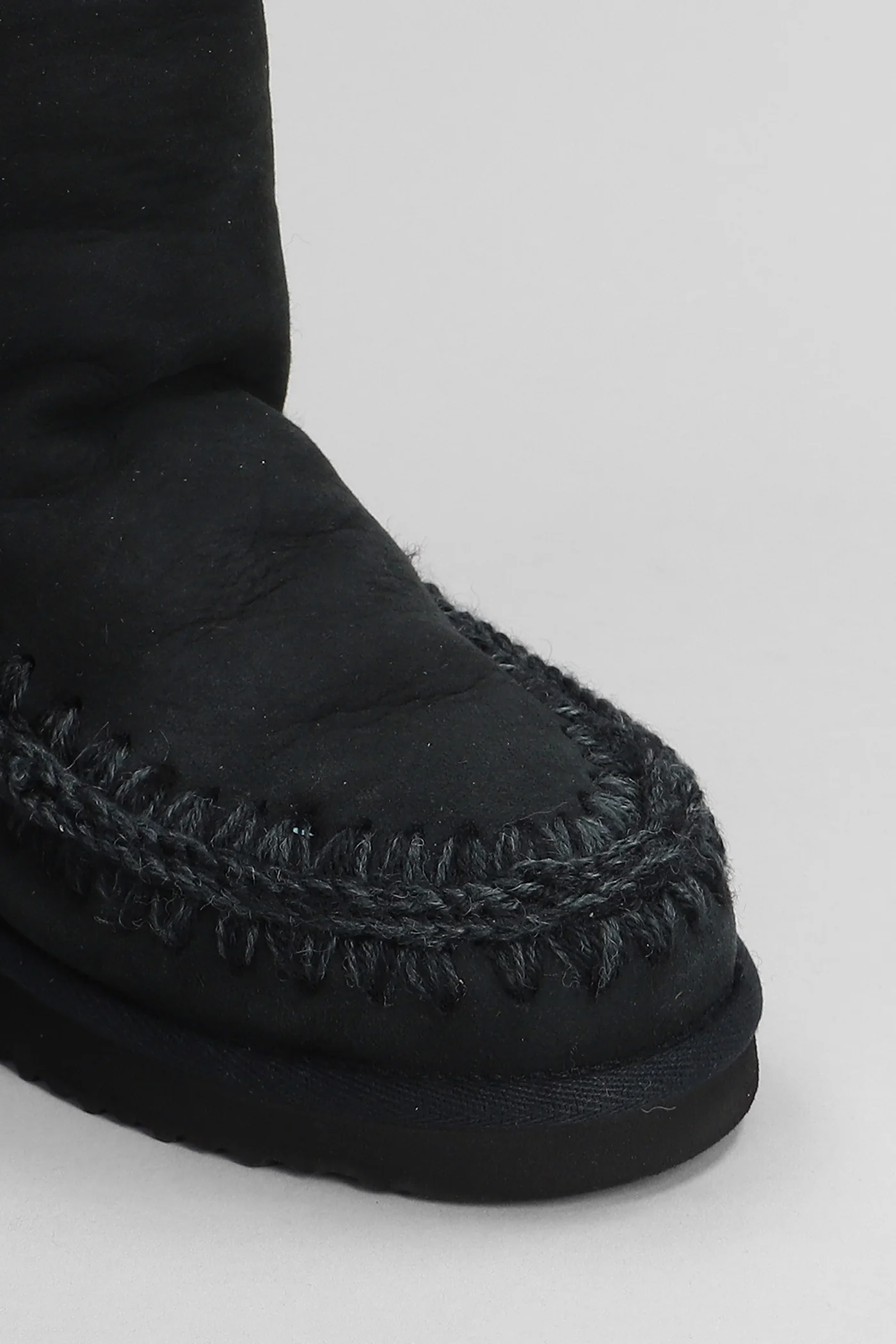Inner wedge Ankle boots inside wedge in black suede - Image 5