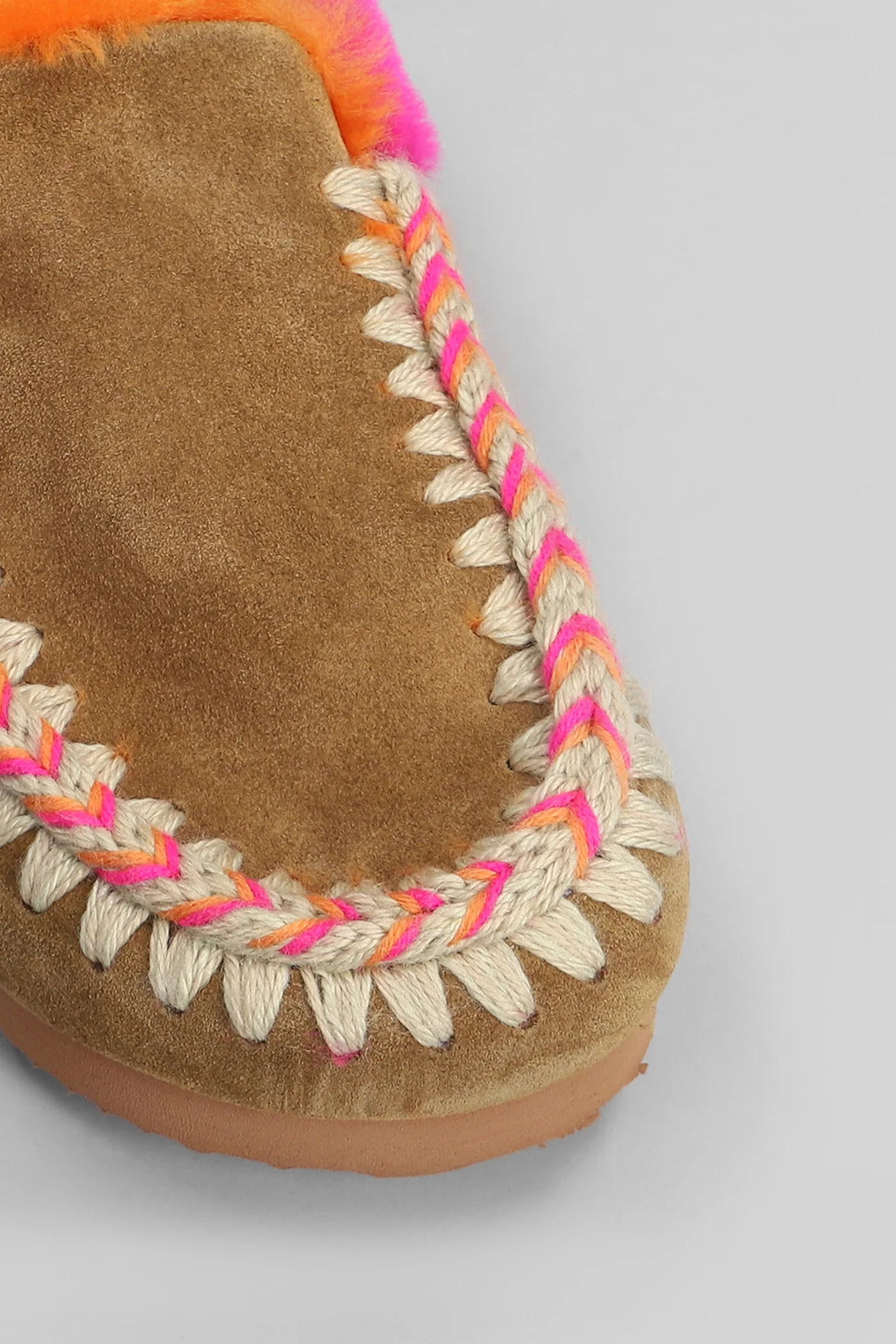 Winter bio Slipper-Mule in brown suede - Image 5