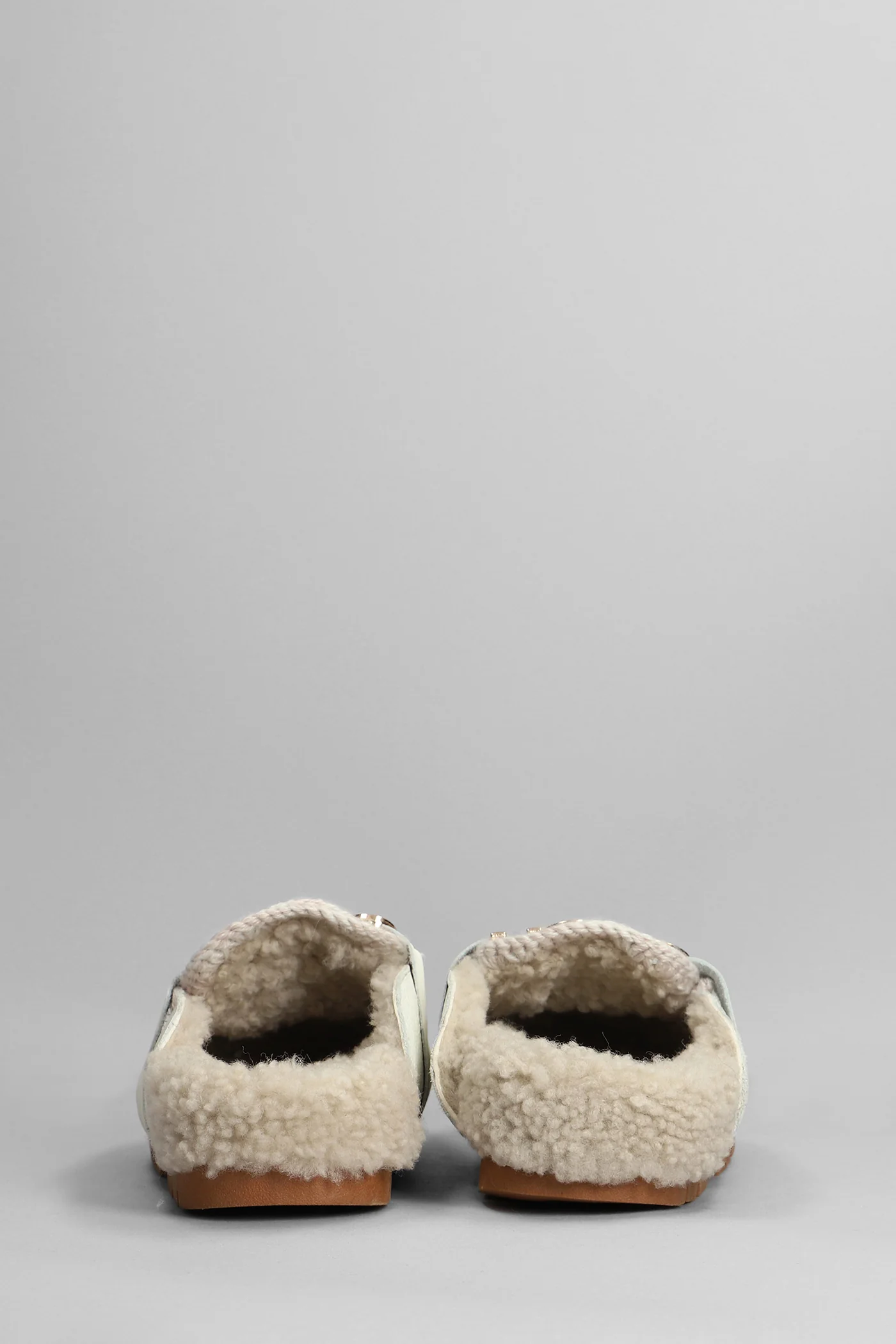 Winter Bio Slipper-Mule in white leather - Image 4