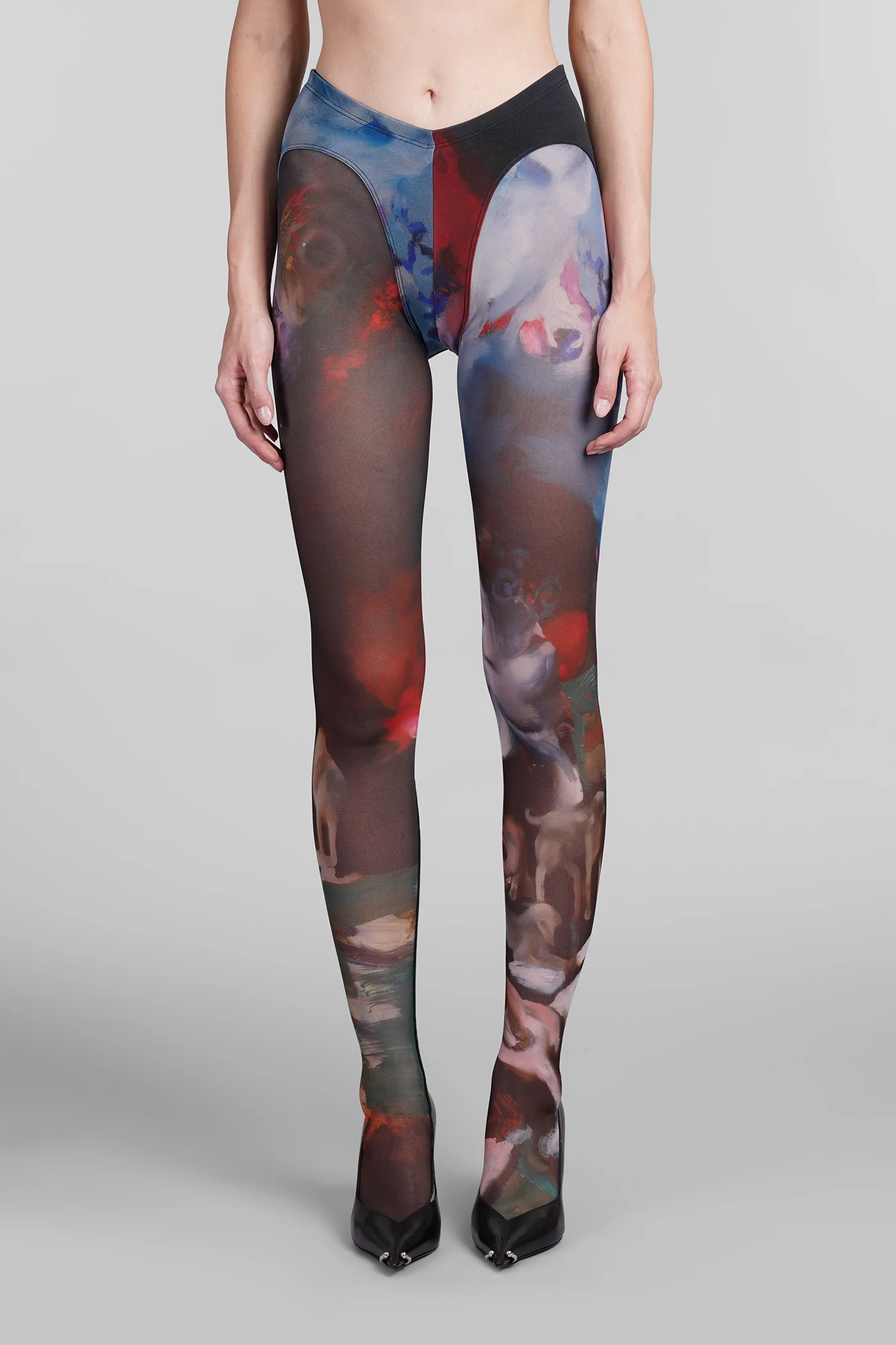 Leggings in multicolor polyamide