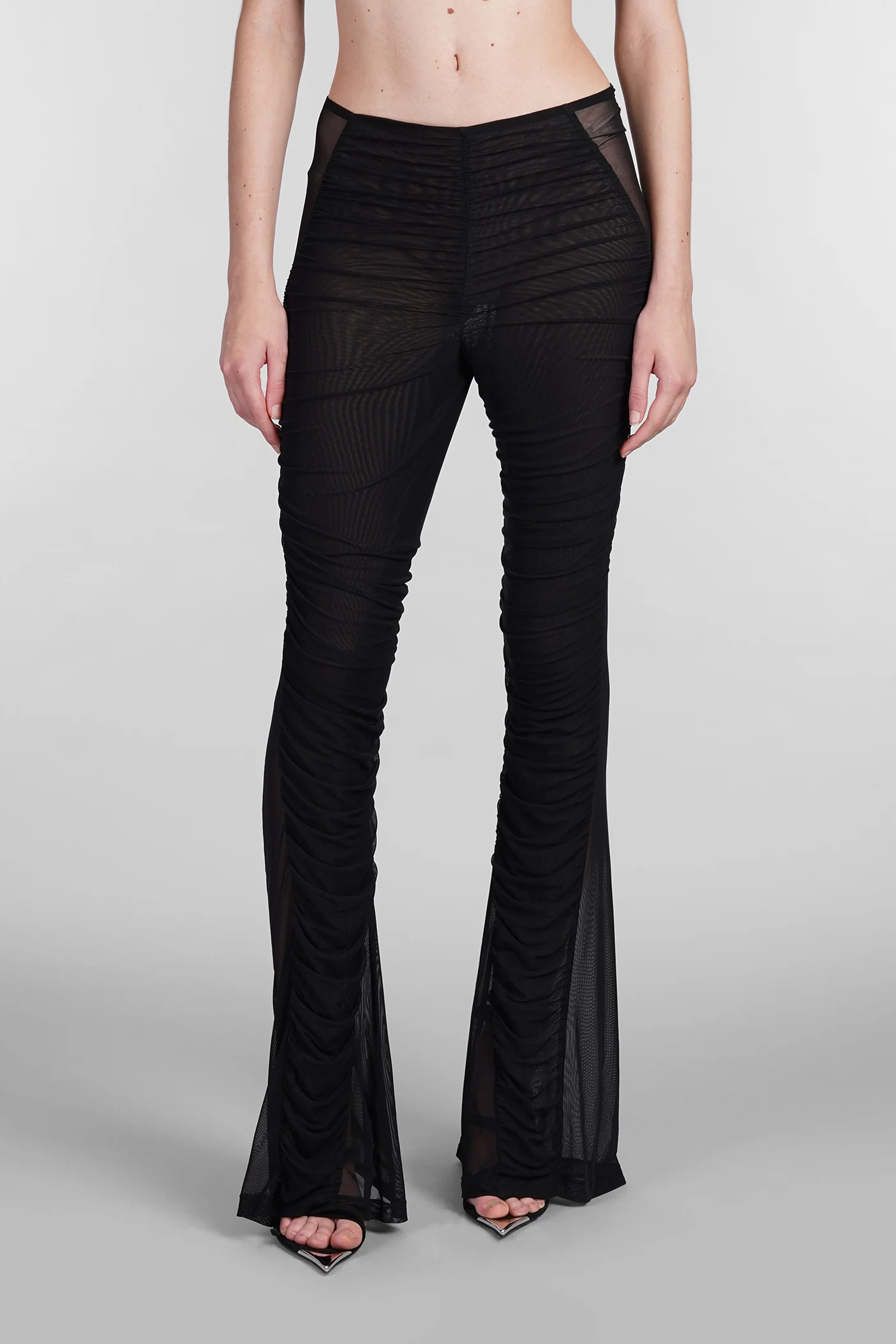 Pants in black polyamide