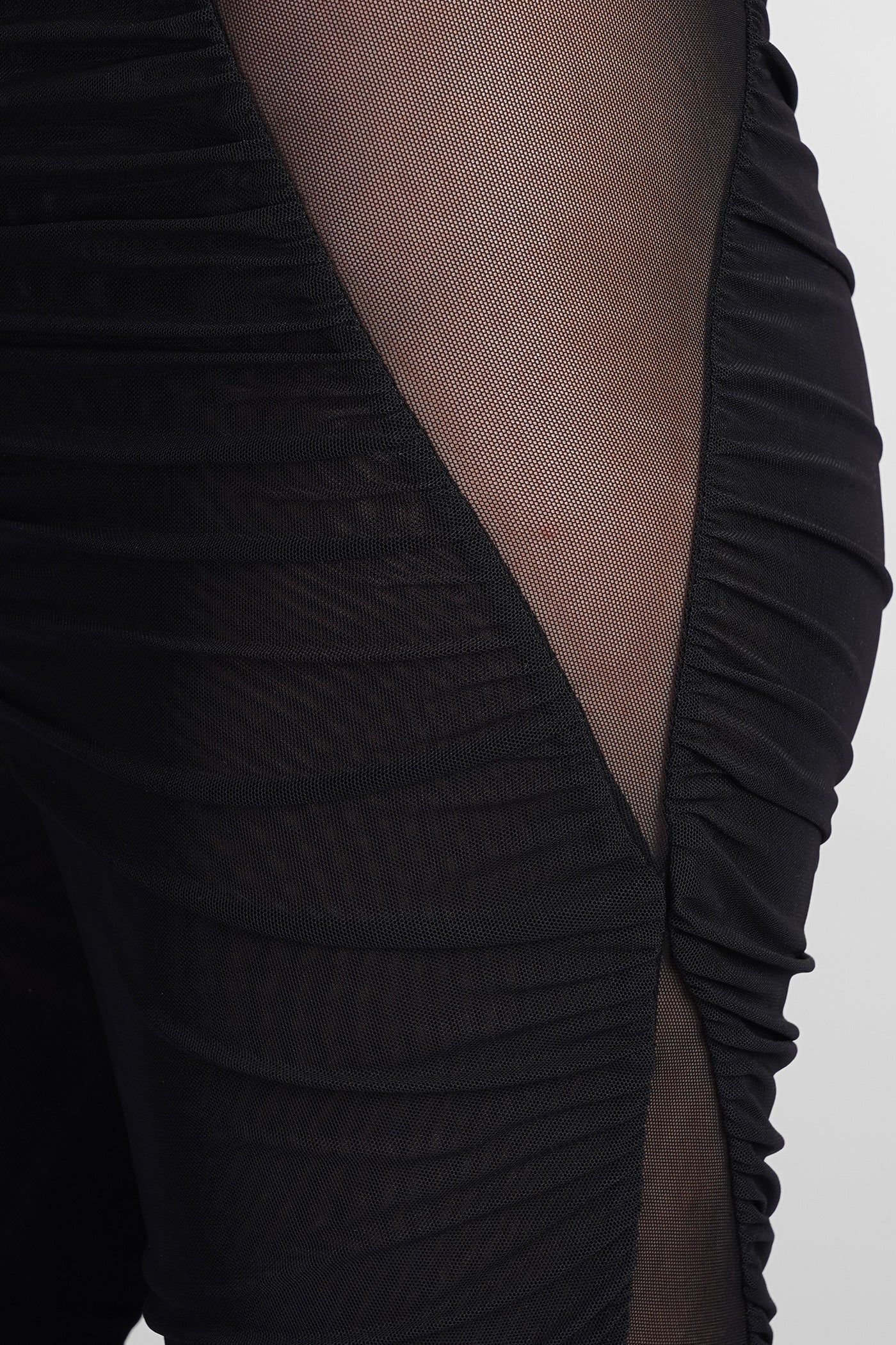 Pants in black polyamide - Image 5