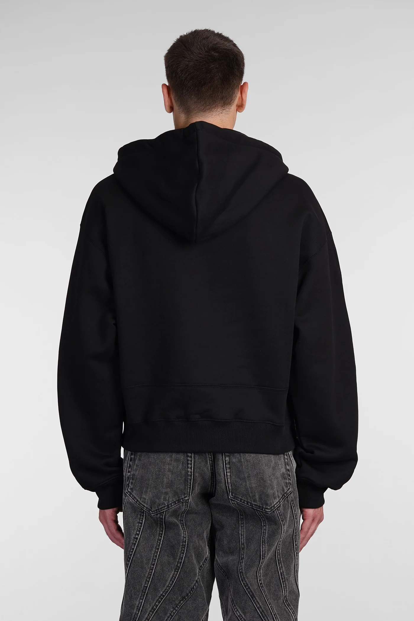 Sweatshirt in black cotton - Image 3