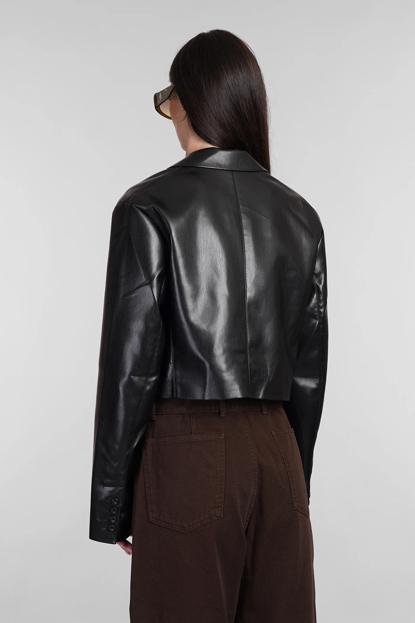 Aidula Blazer in black polyester - Image 3