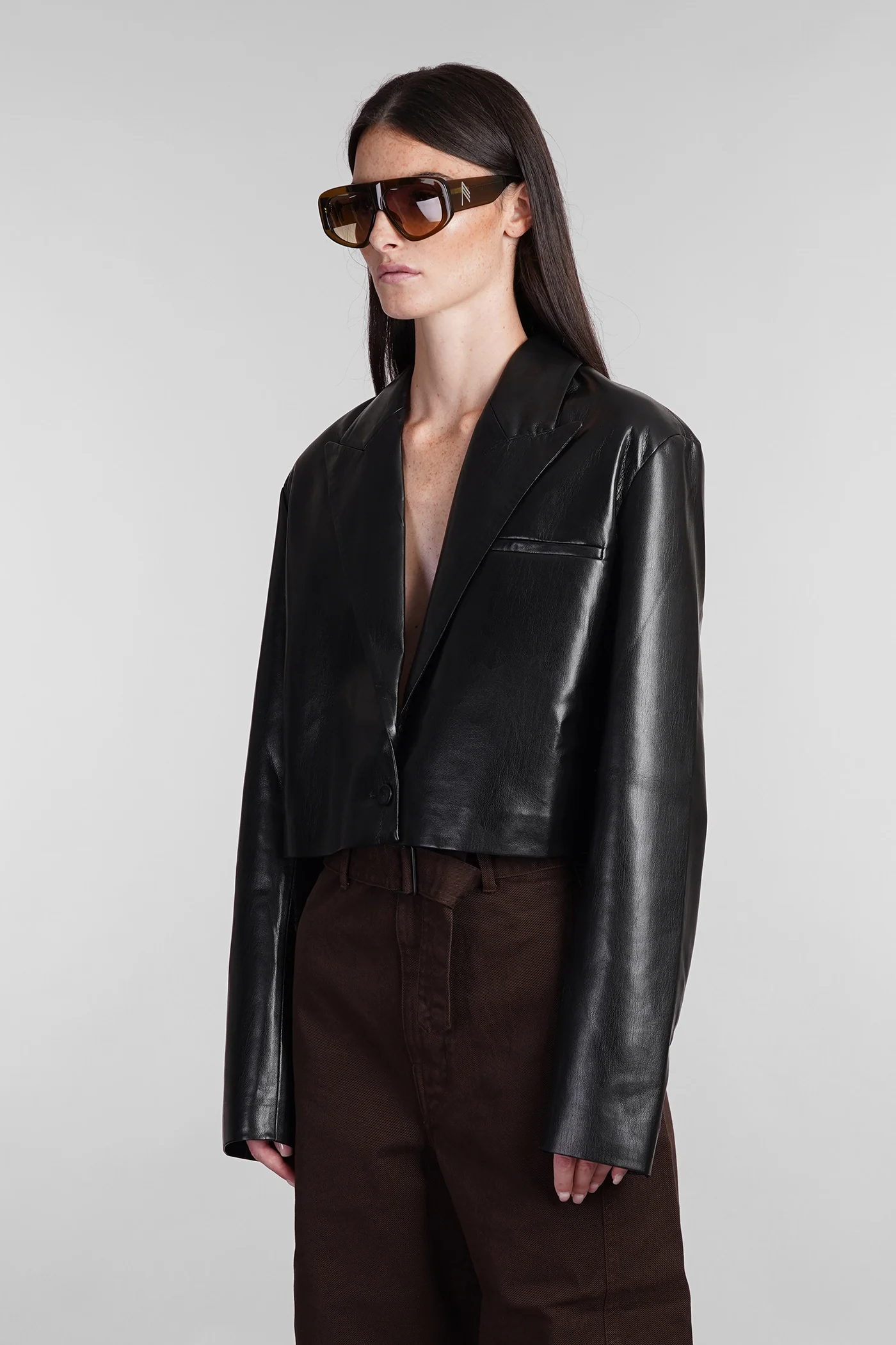 Aidula Blazer in black polyester - Image 4