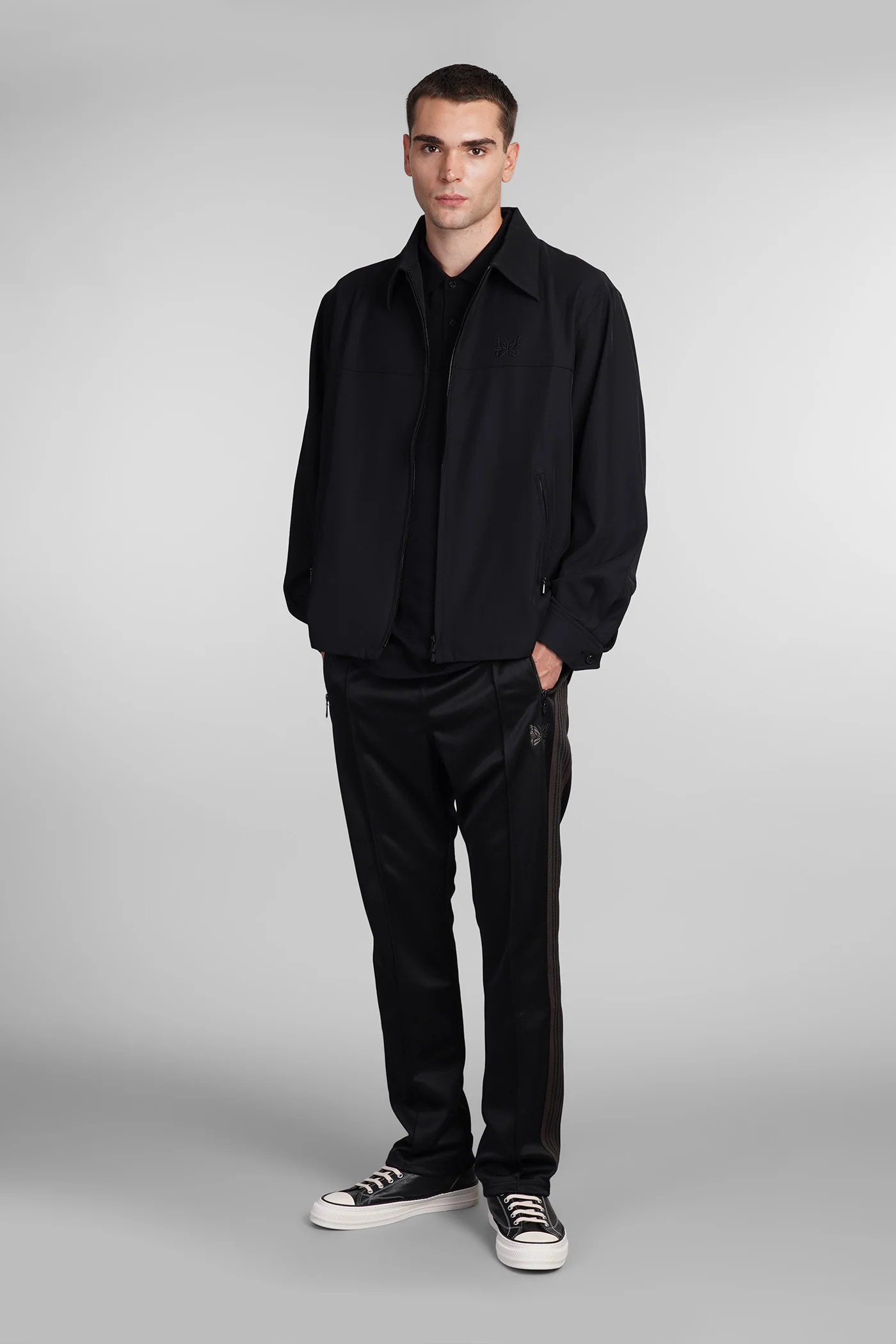 Casual jacket in black polyester - Image 2