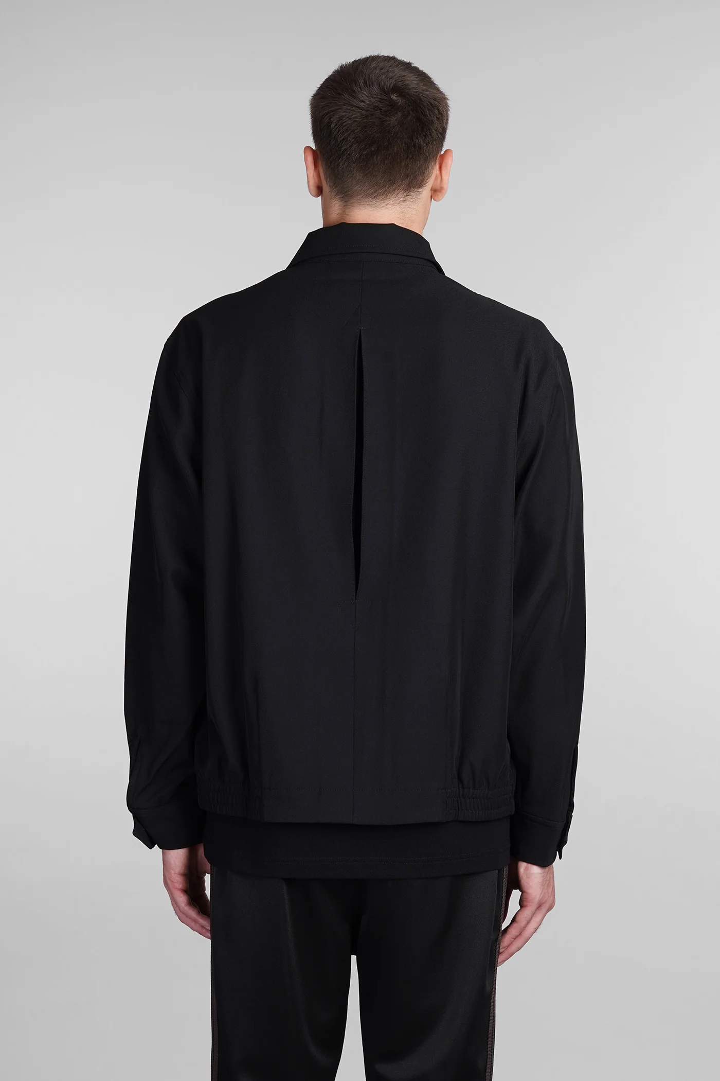 Casual jacket in black polyester - Image 3