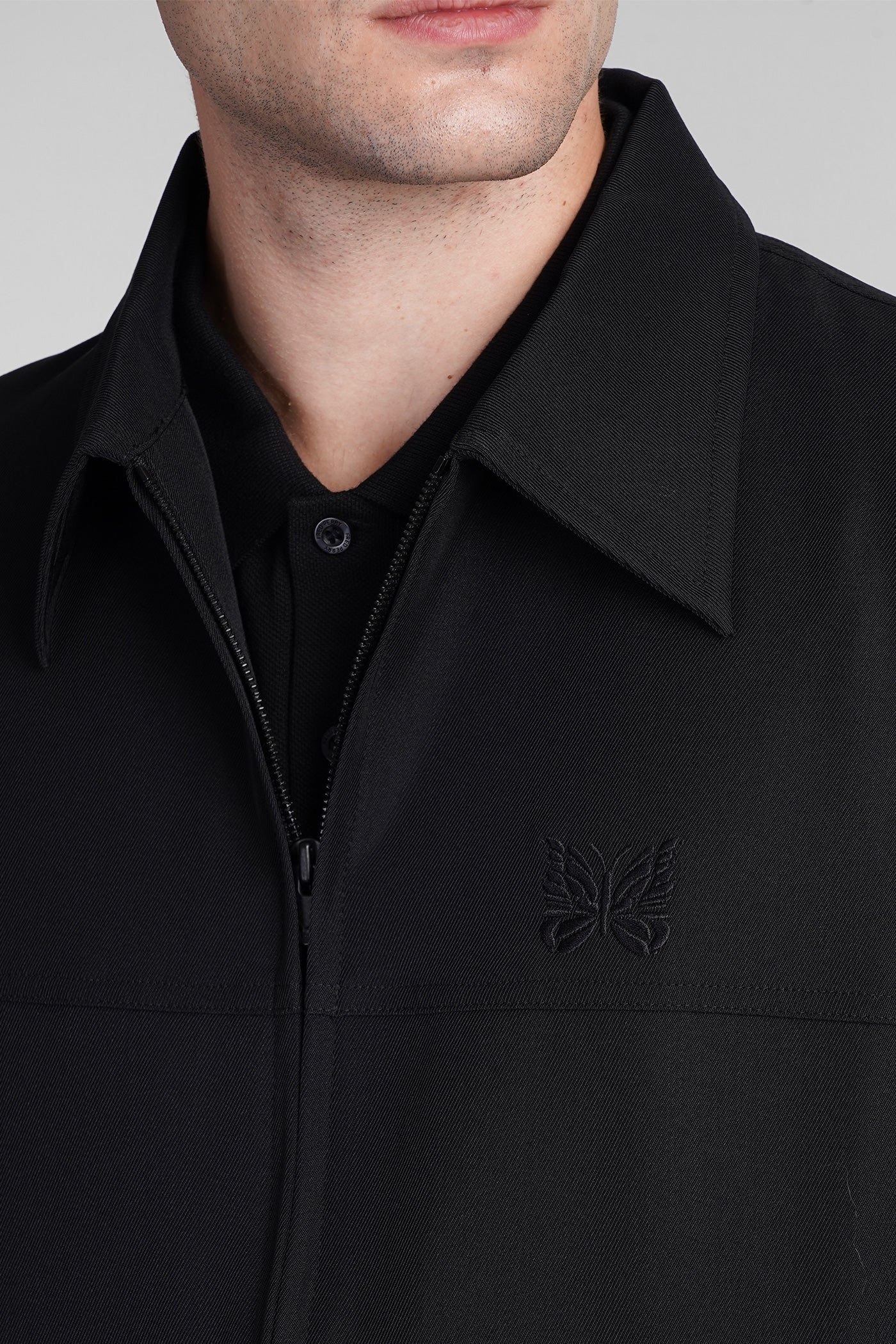 Casual jacket in black polyester - Image 5