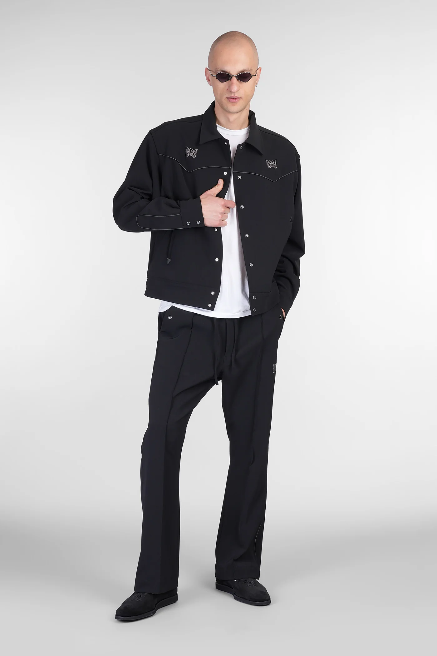 Casual jacket in black polyester - Image 2
