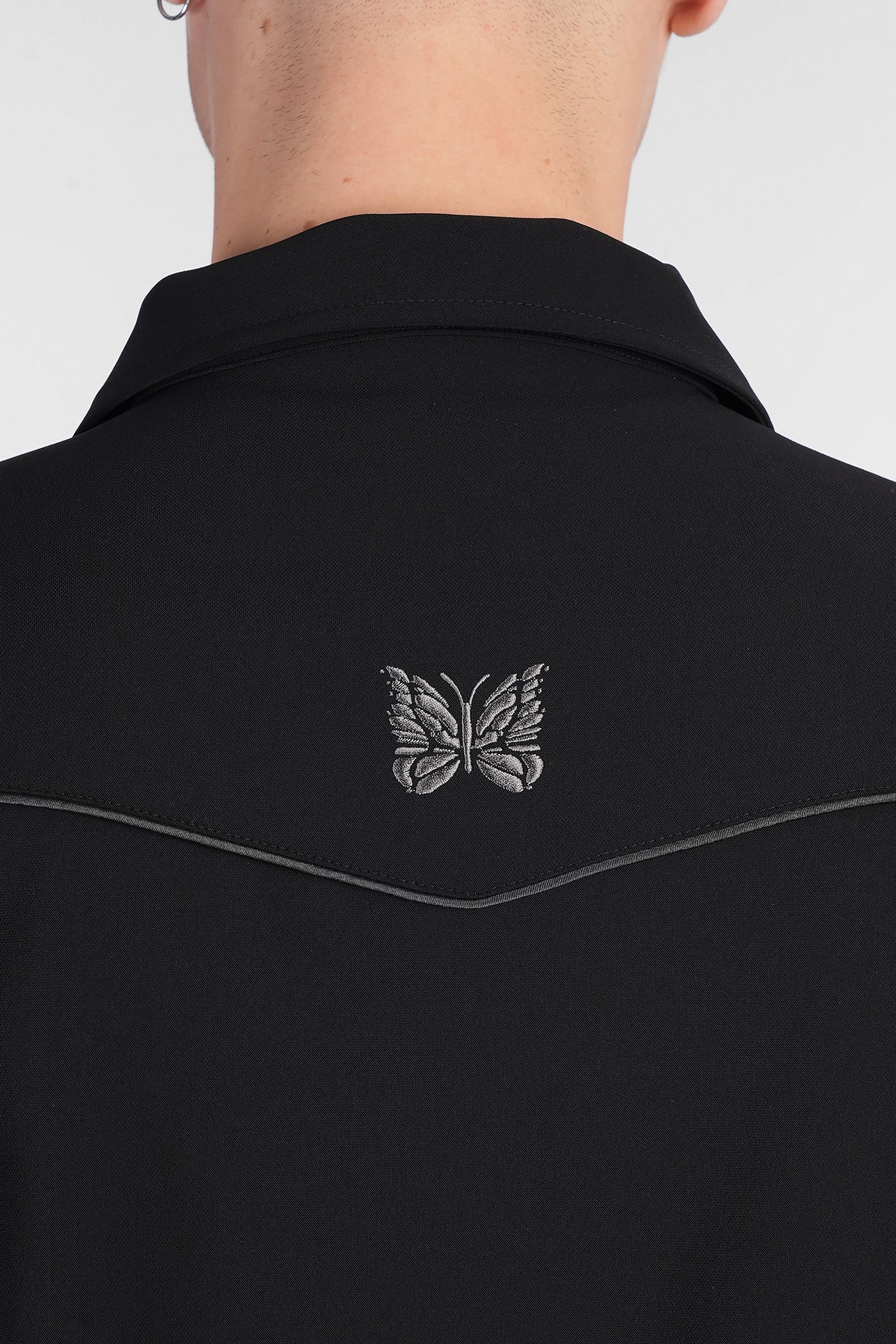 Casual jacket in black polyester - Image 5