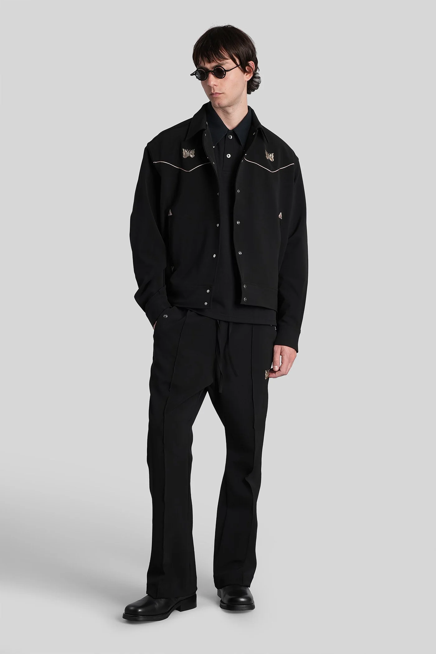 Casual jacket in black polyester - Image 2
