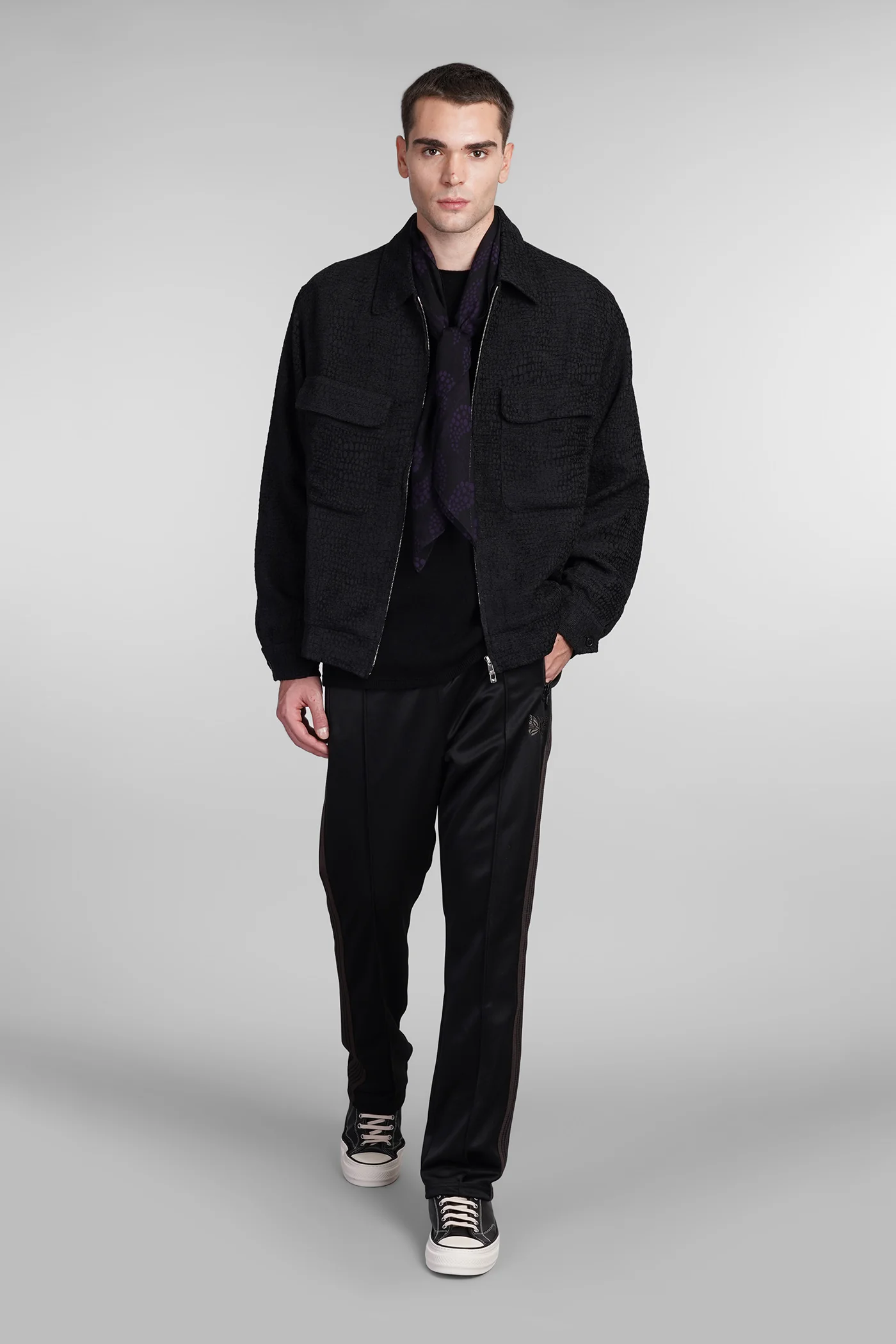 Casual jacket in black Rayon - Image 2