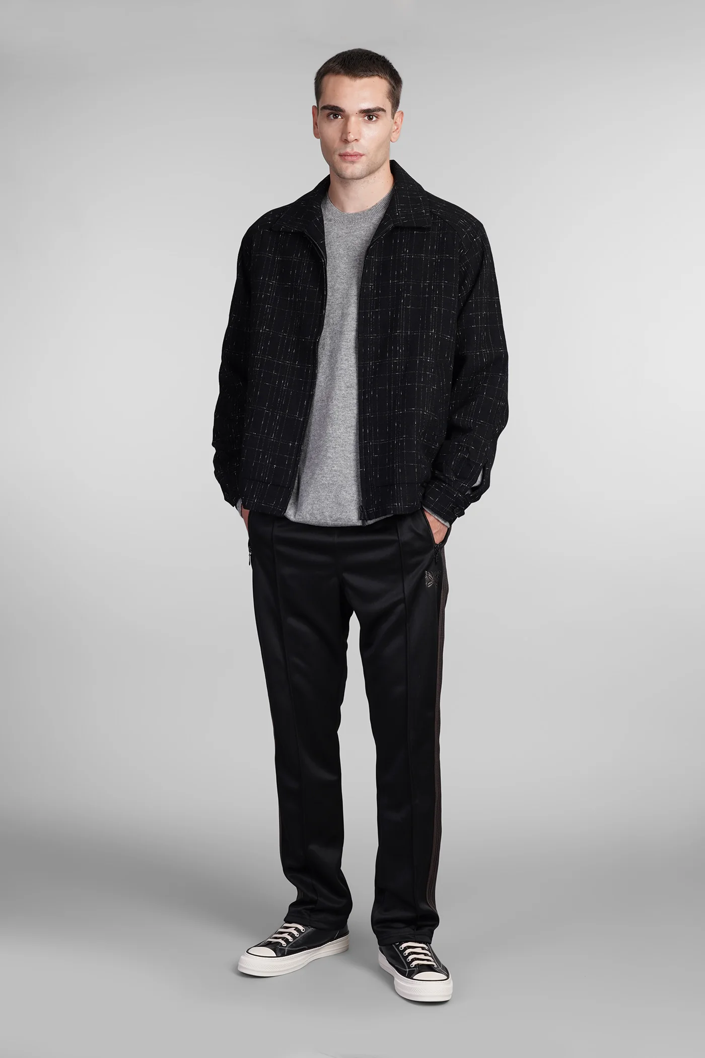 Casual jacket in black wool - Image 2