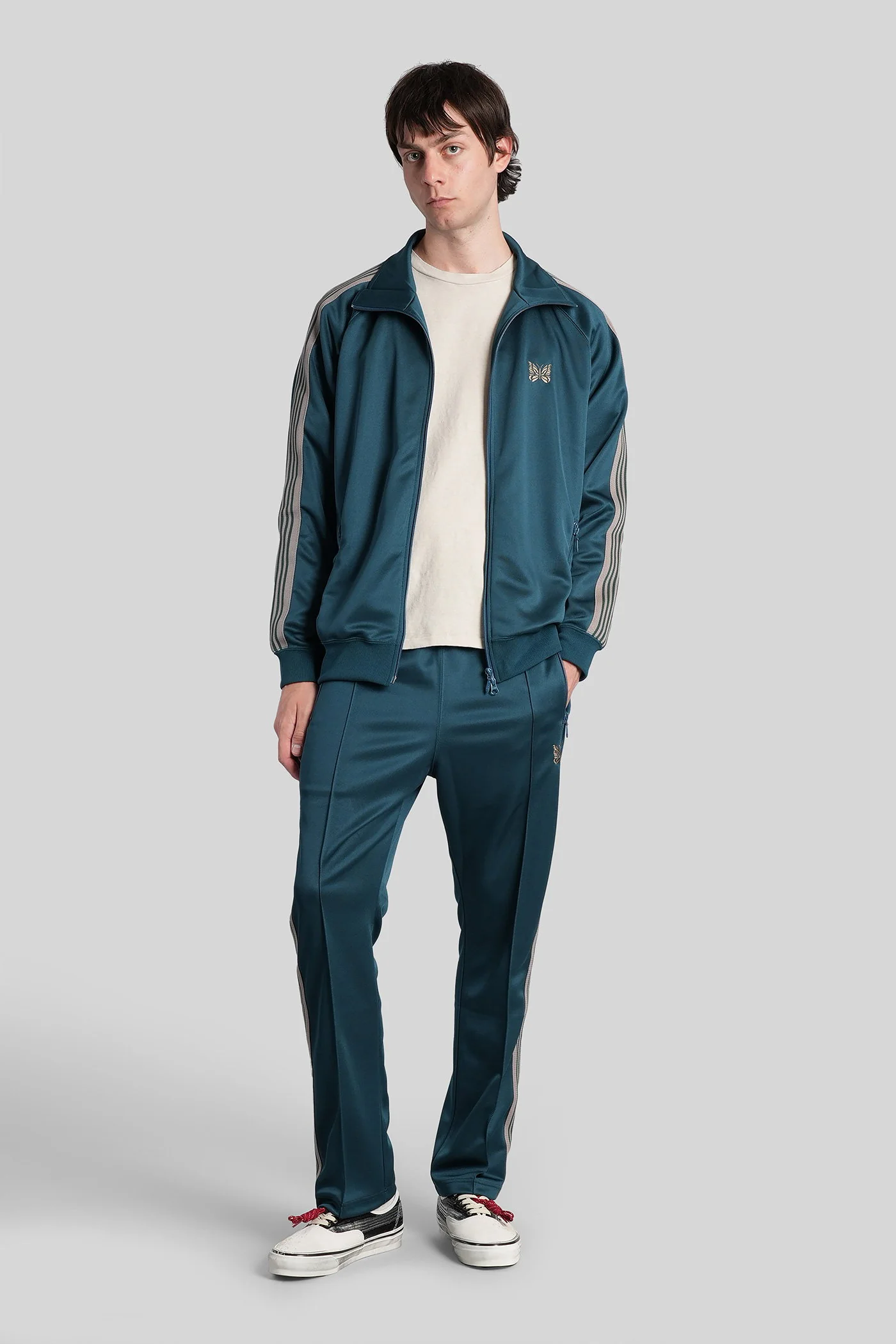 Casual jacket in green polyester - Image 2