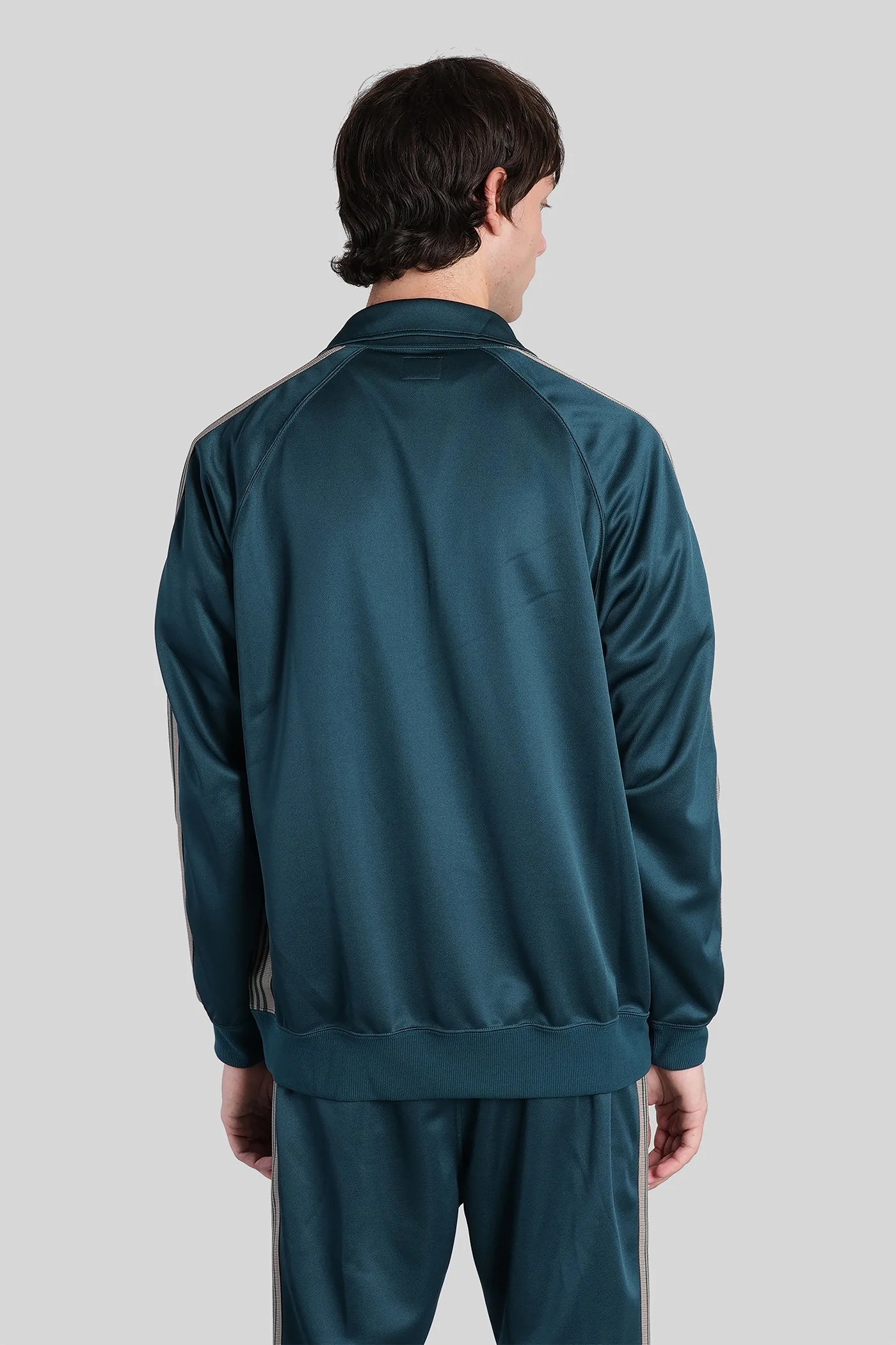 Casual jacket in green polyester - Image 3