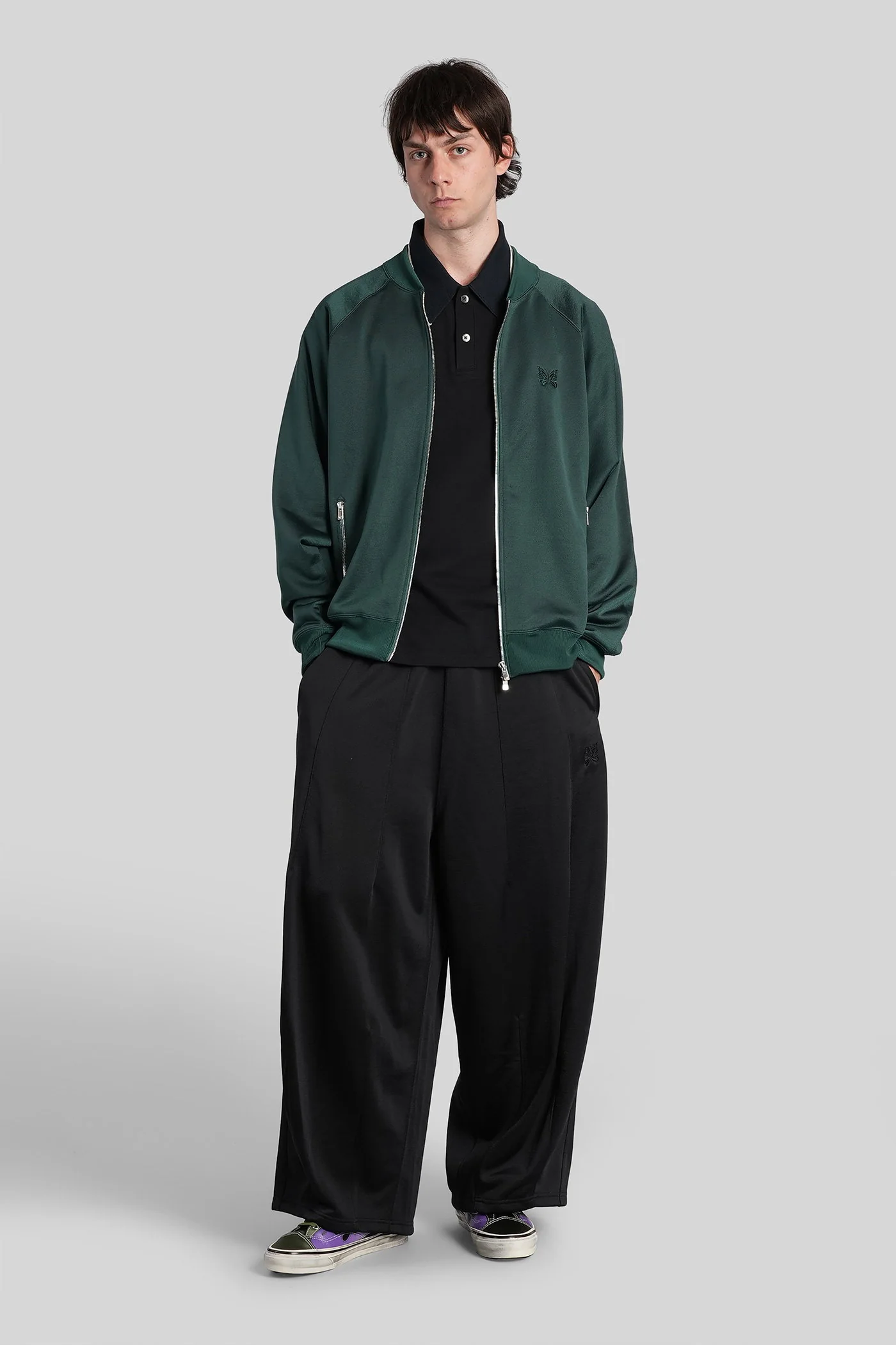 Casual jacket in green polyester - Image 2