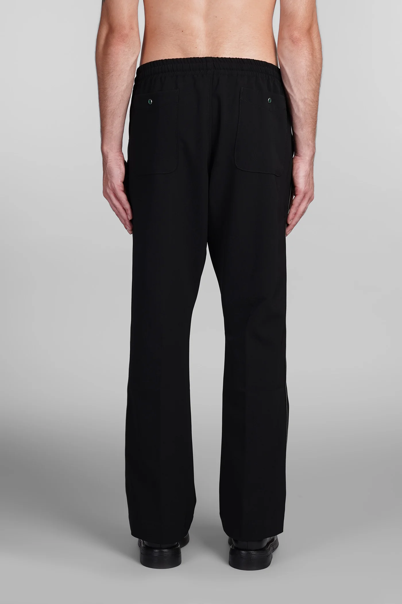 Pants in black polyester - Image 3