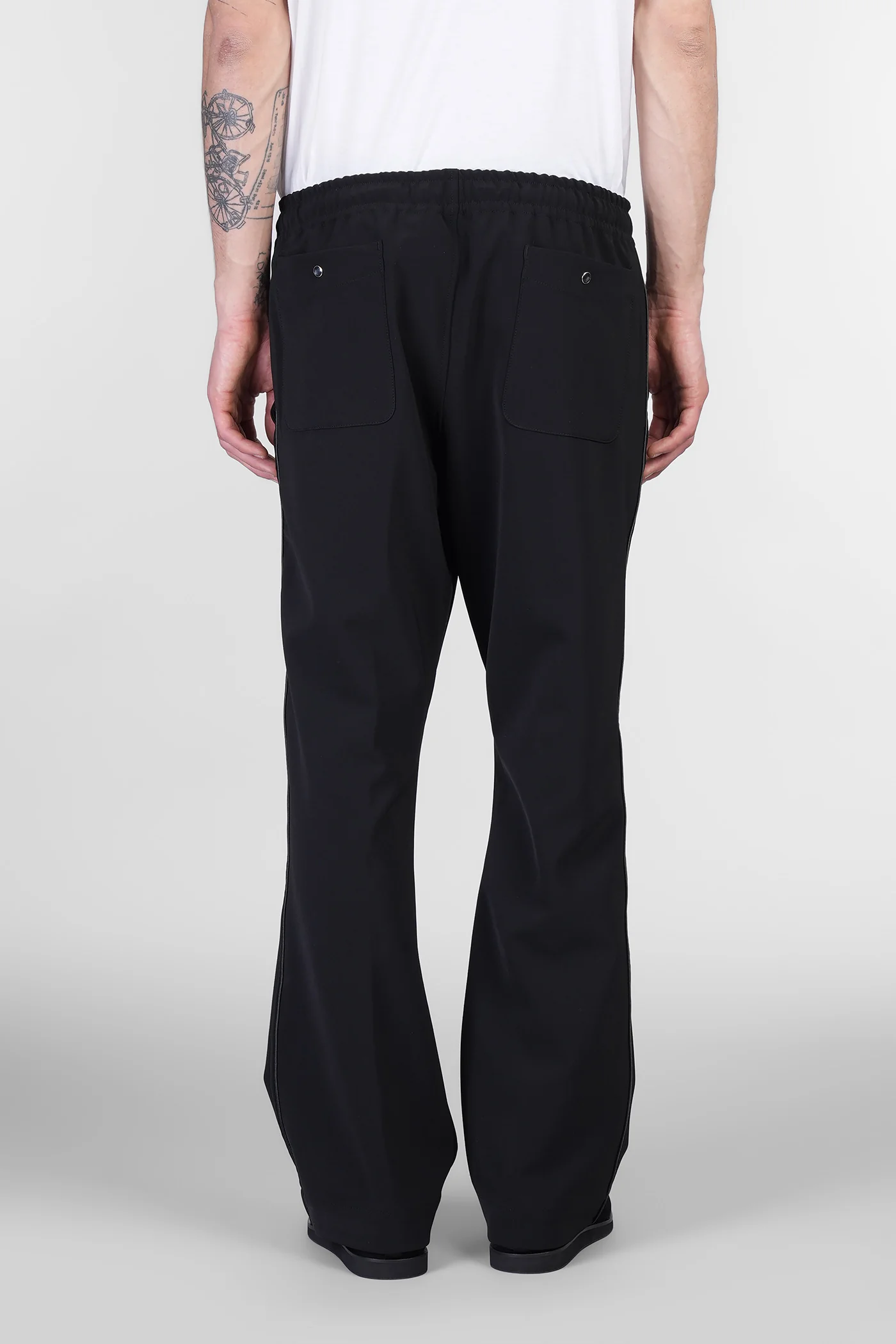 Pants in black polyester - Image 3