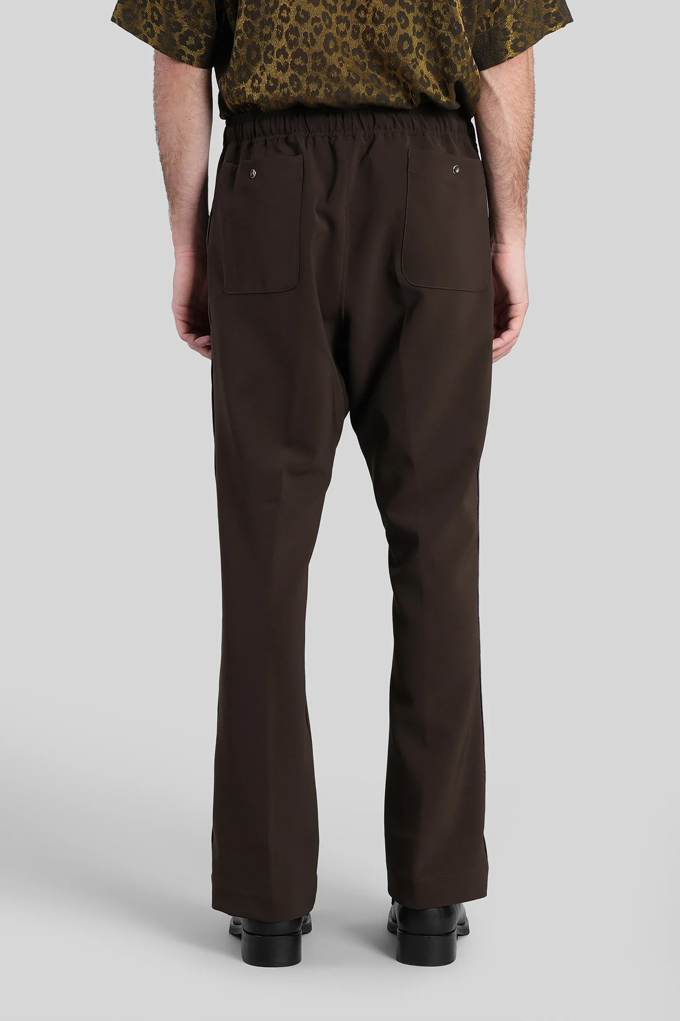 Pants in brown polyester - Image 3