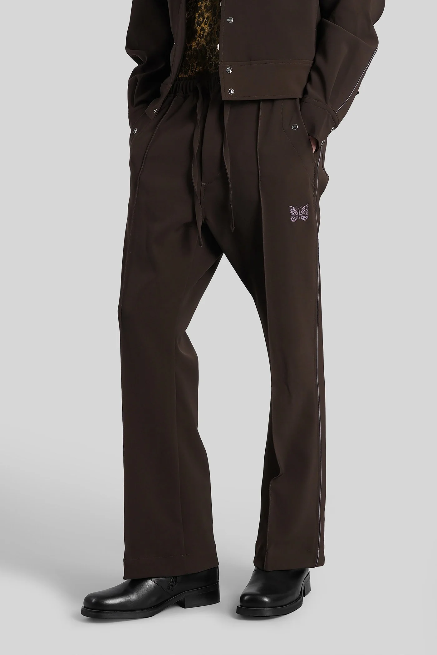 Pants in brown polyester - Image 4