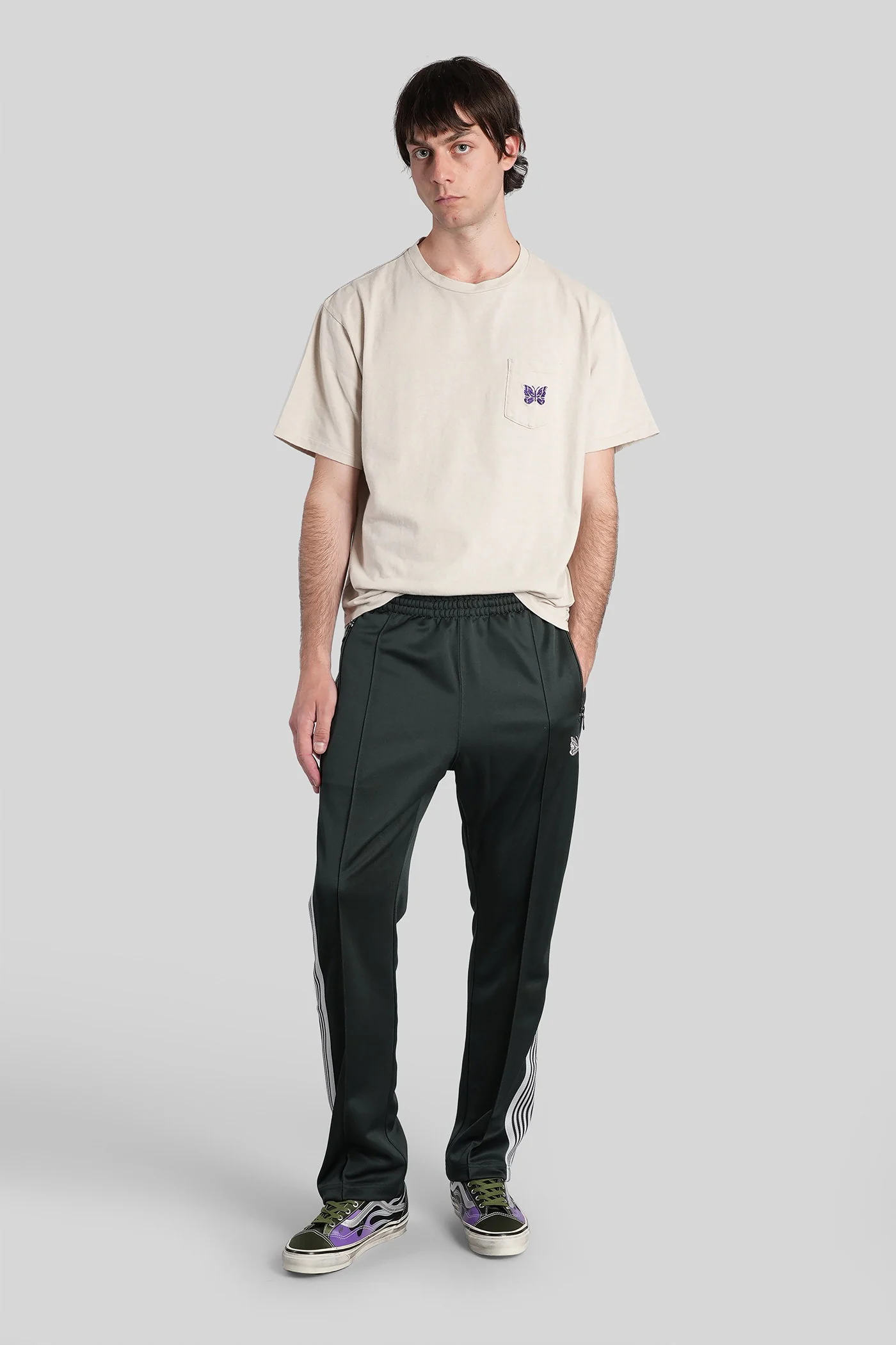 Pants in green polyester - Image 2