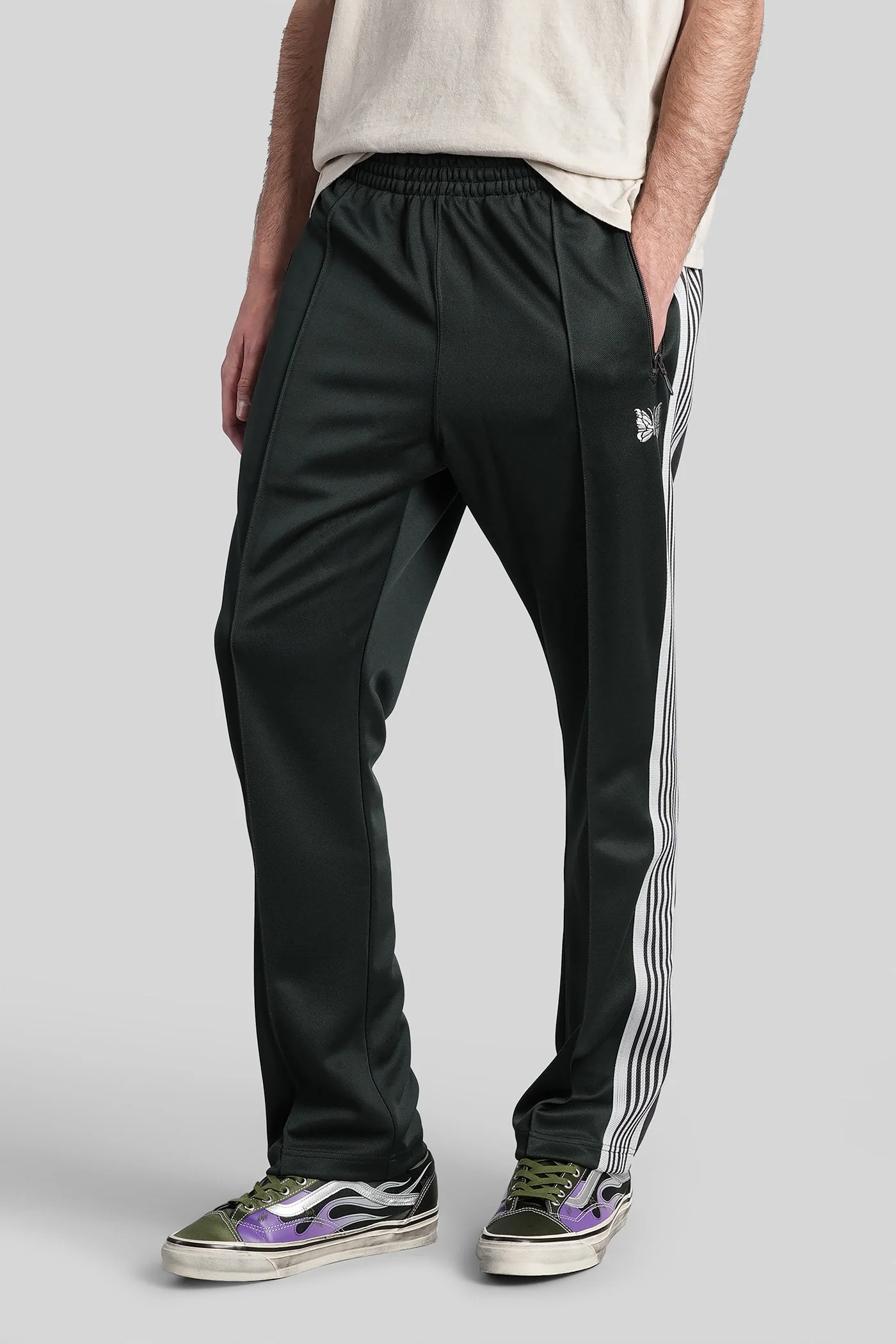 Pants in green polyester - Image 4