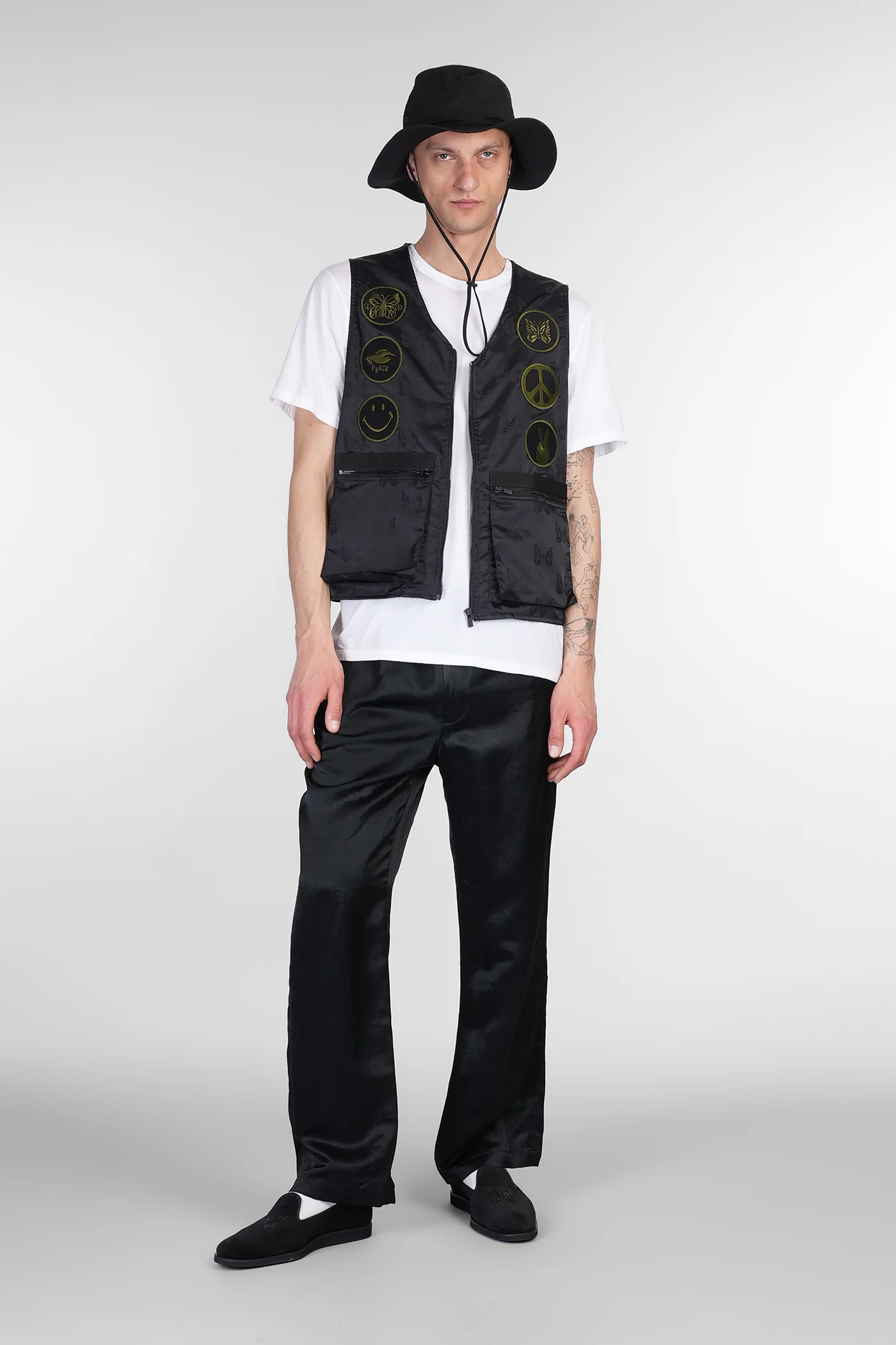 Vest in black nylon - Image 2