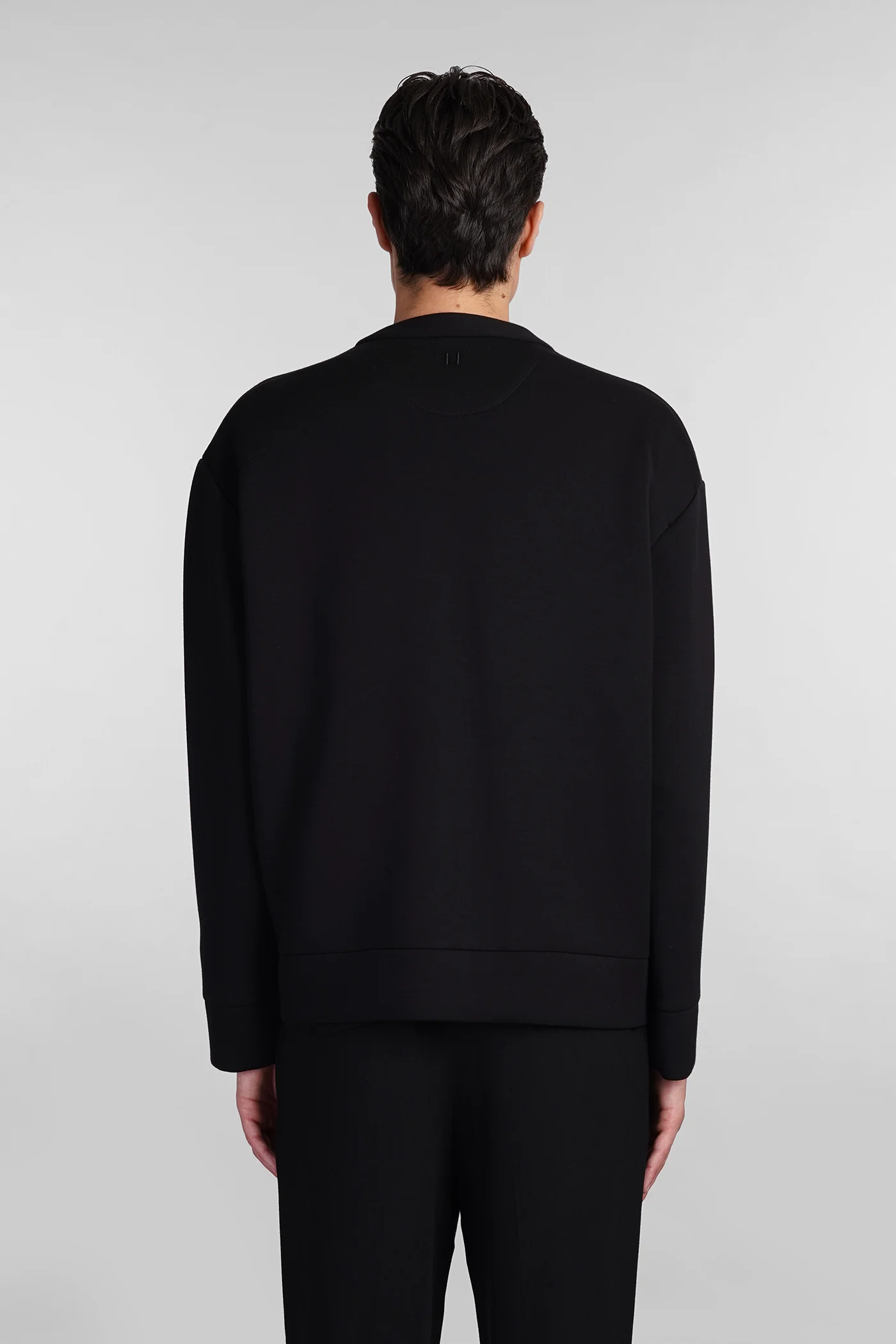 Cardigan in black viscose - Image 3
