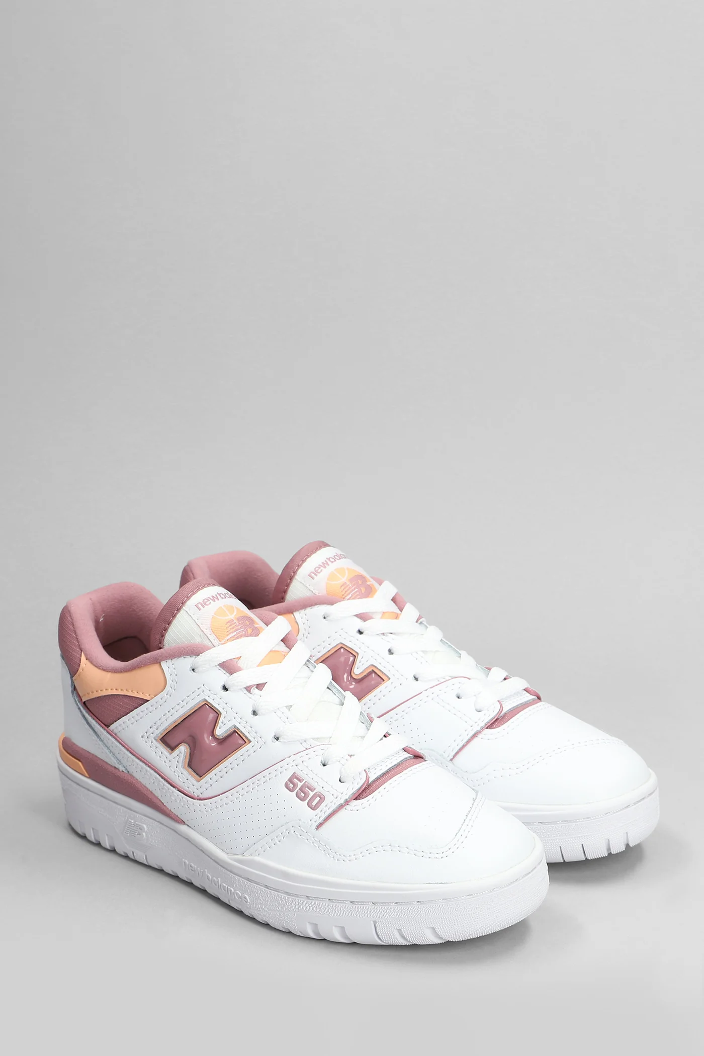550 Sneakers in white leather - Image 2