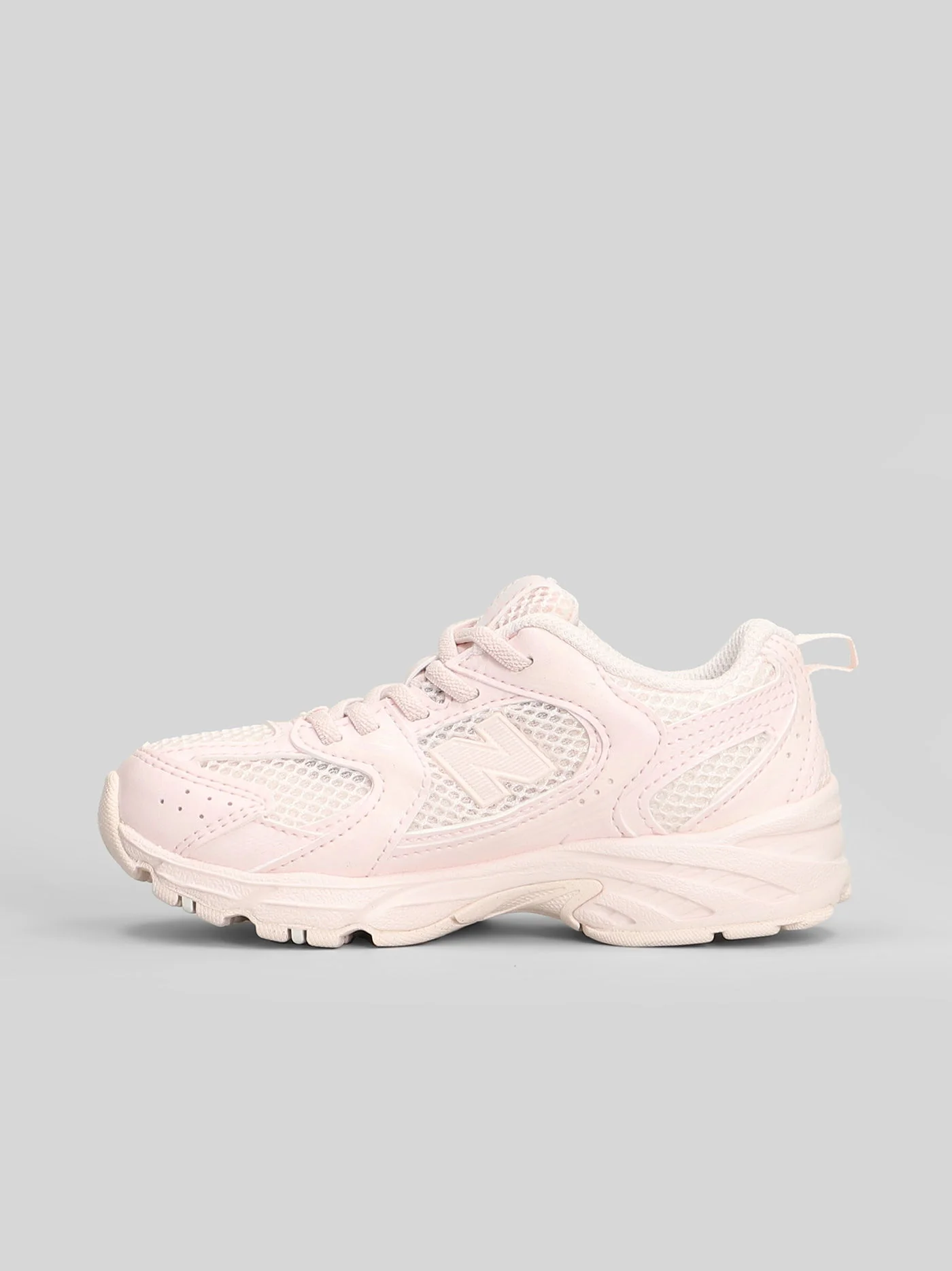 530 Sneakers in rose-pink leather and fabric - Image 8